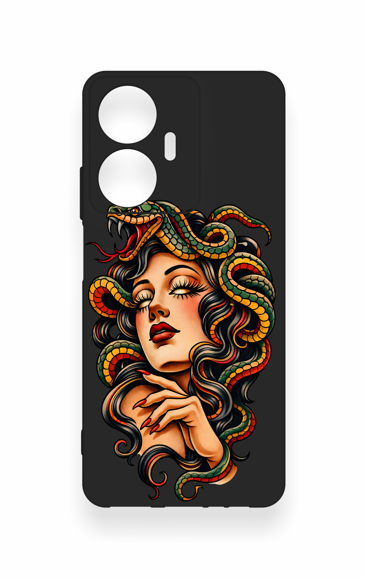 Realme C55 Uyumlu Medusa Desenli Silikon Kılıf