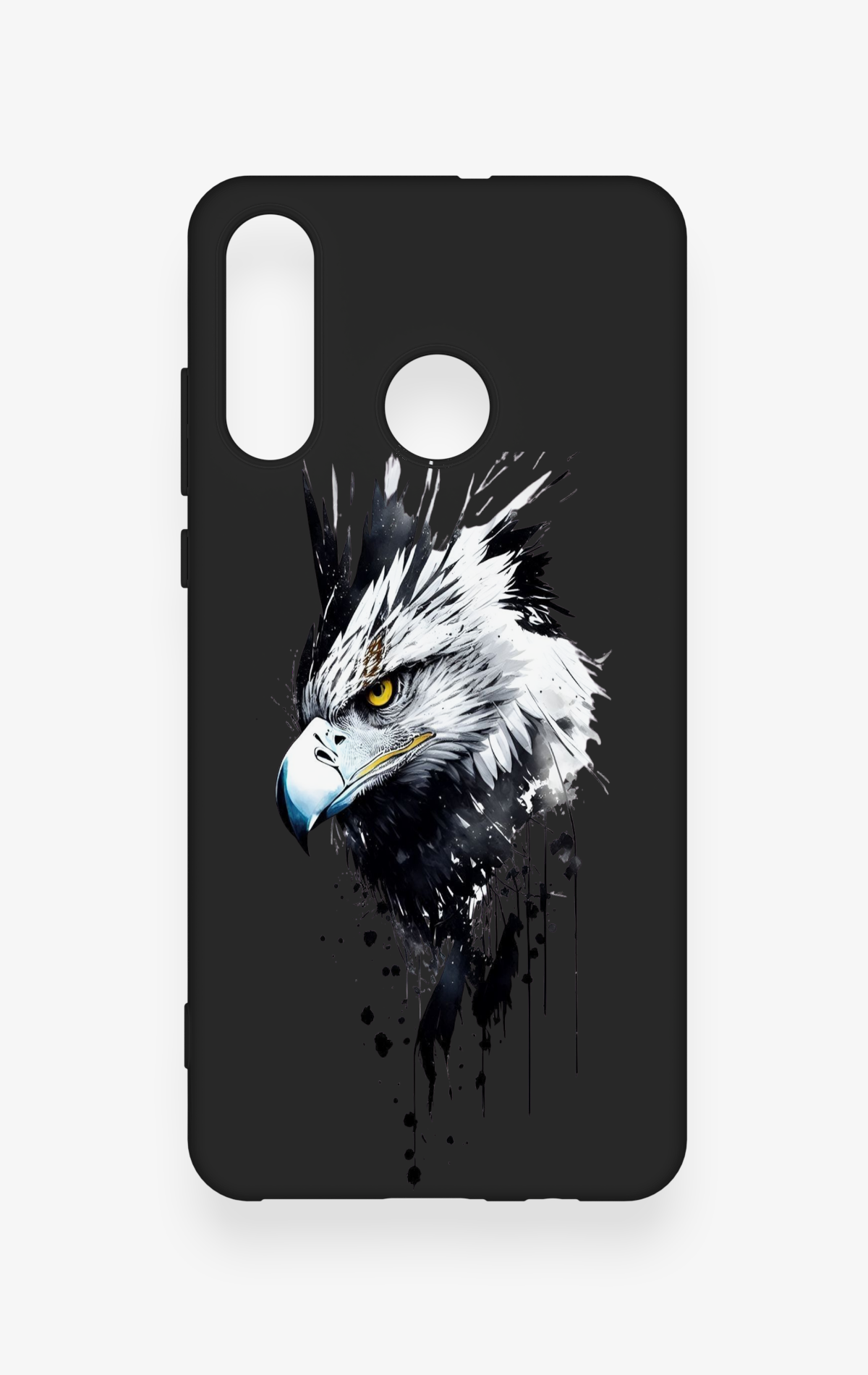 Huawei P30 Lite Uyumlu Bald Eagle Desenli Silikon Kılıf
