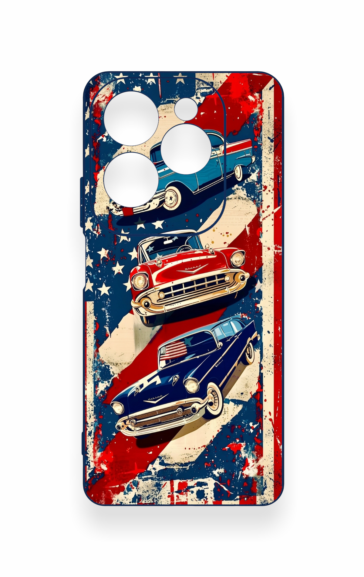 İnfinix Hot 40 Pro Uyumlu Amerikan Chevrolet Desenli Silikon Kılıf