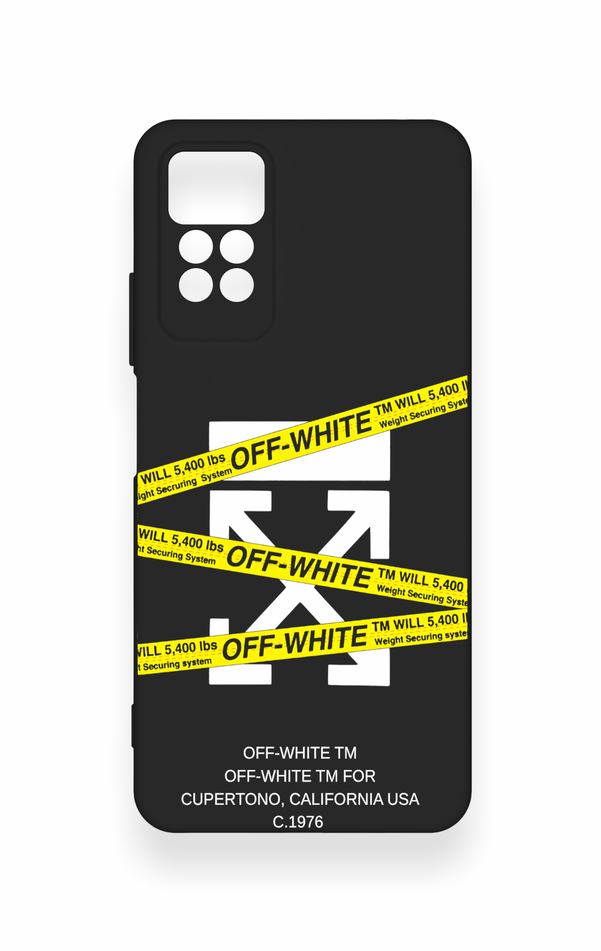 Redmi Note 11 Pro 4G Uyumlu Off White Desenli Silikon Kılıf