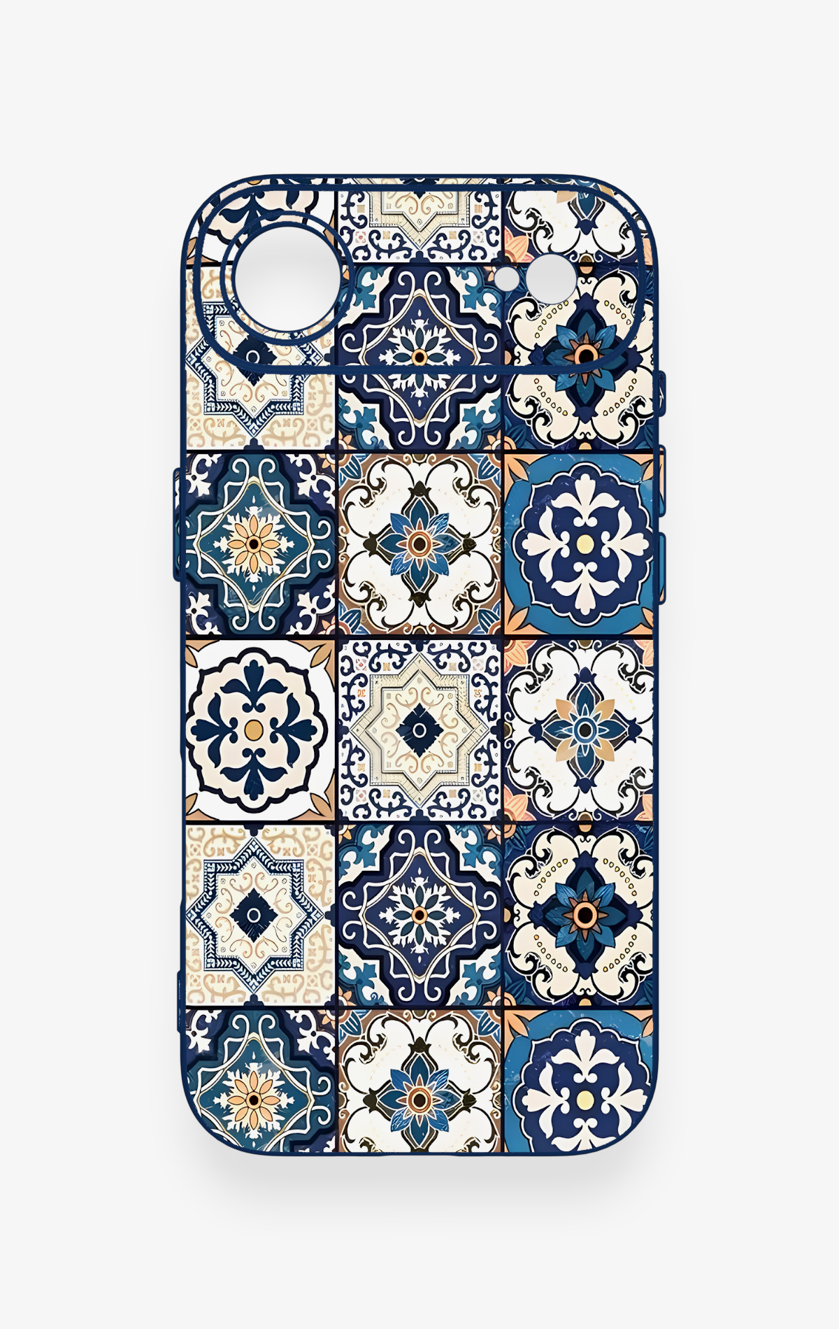 iPhone 17 Air Uyumlu Mozaik Çini Desenli Silikon Kılıf