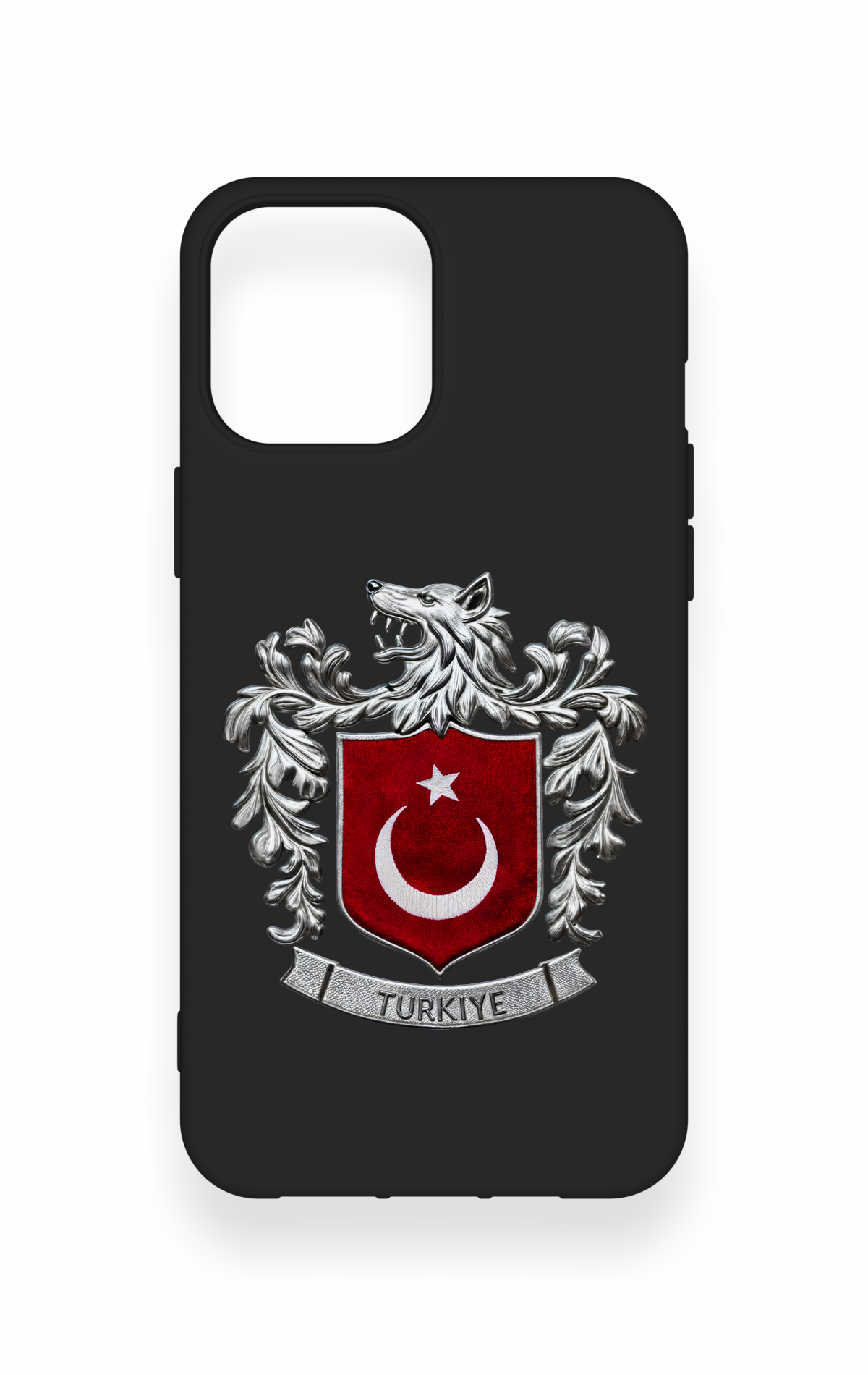 iPhone 12 Pro Max Uyumlu Türk Arma Desenli Silikon Kılıf