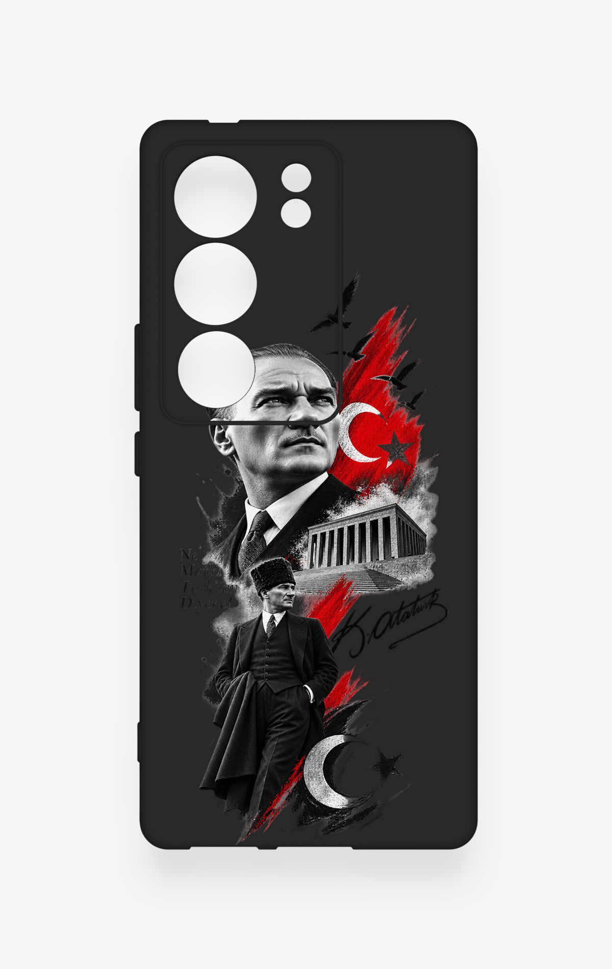Vivo V29 Uyumlu Atatürk Anıtkabir Desenli Silikon Kılıf