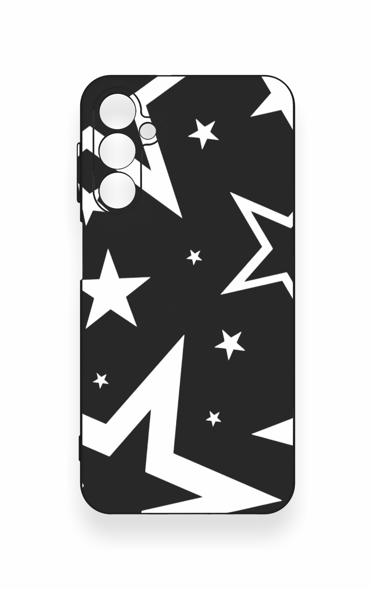 Samsung A24 Uyumlu Siyah Mega Star Desenli Silikon Kılıf