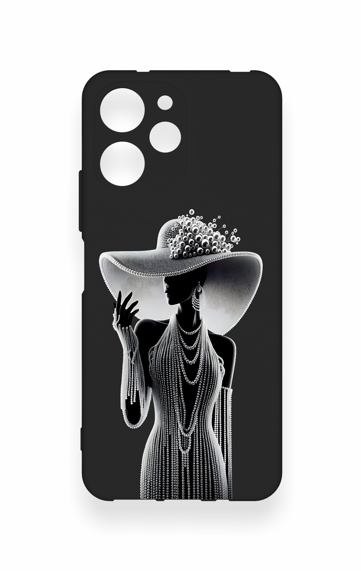 Redmi 12 Uyumlu Lady Desenli Silikon Kılıf