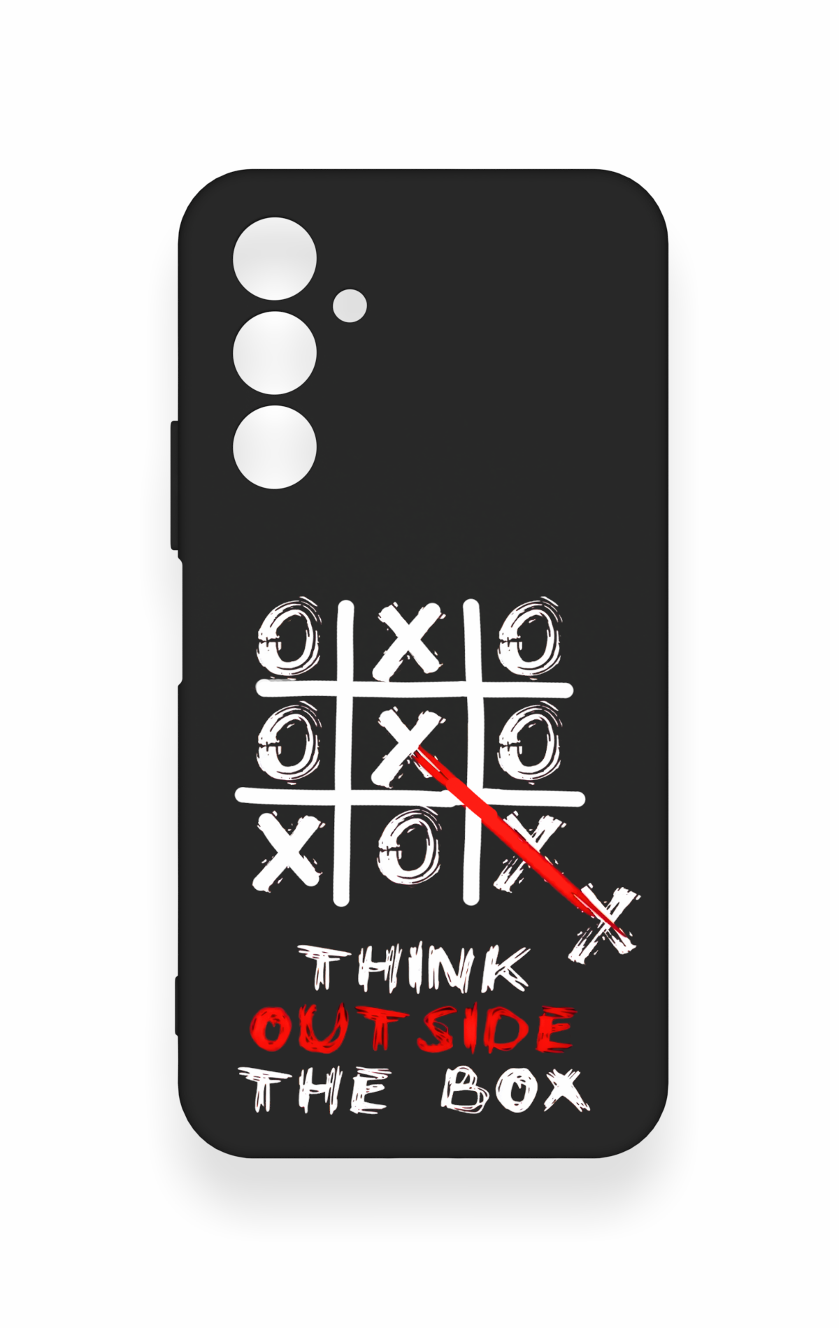 Samssung A54 Uyumlu Out Side The Box Desenli Silikon Kılıf
