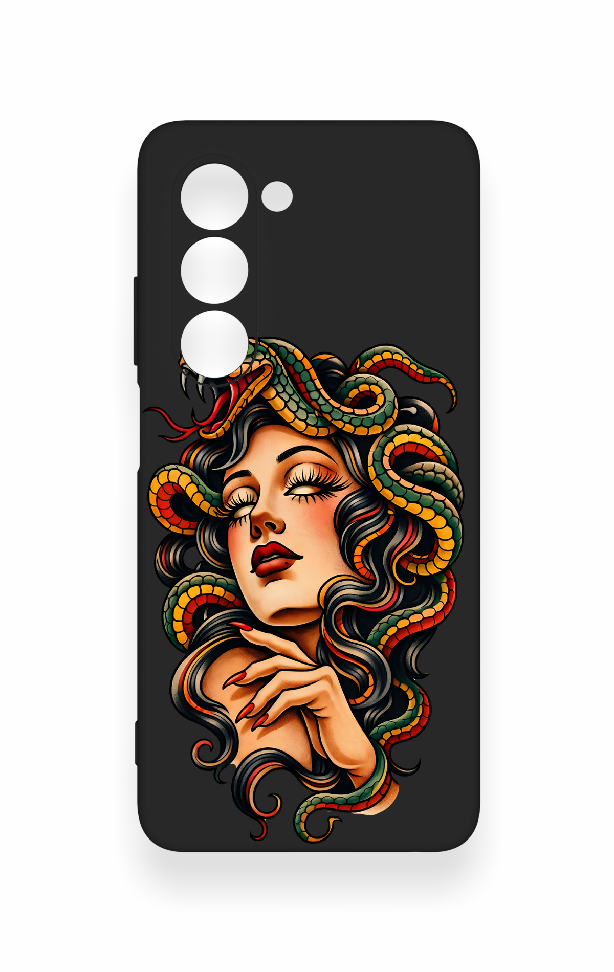 Oppo A5 5G Uyumlu Medusa Desenli Silikon Kılıf