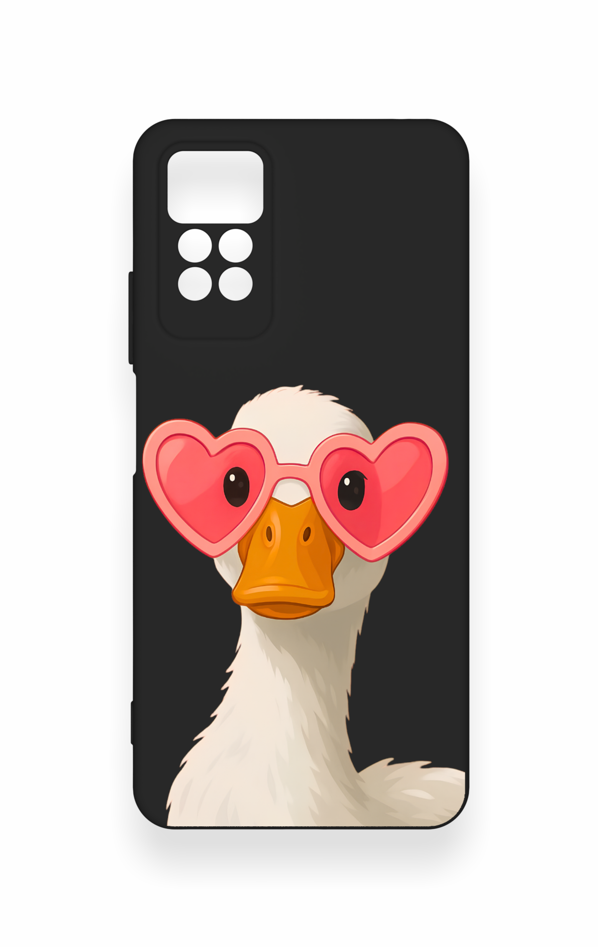 Redmi Note 11 Pro 4G Uyumlu Aşık Ördek Desenli Silikon Kılıf