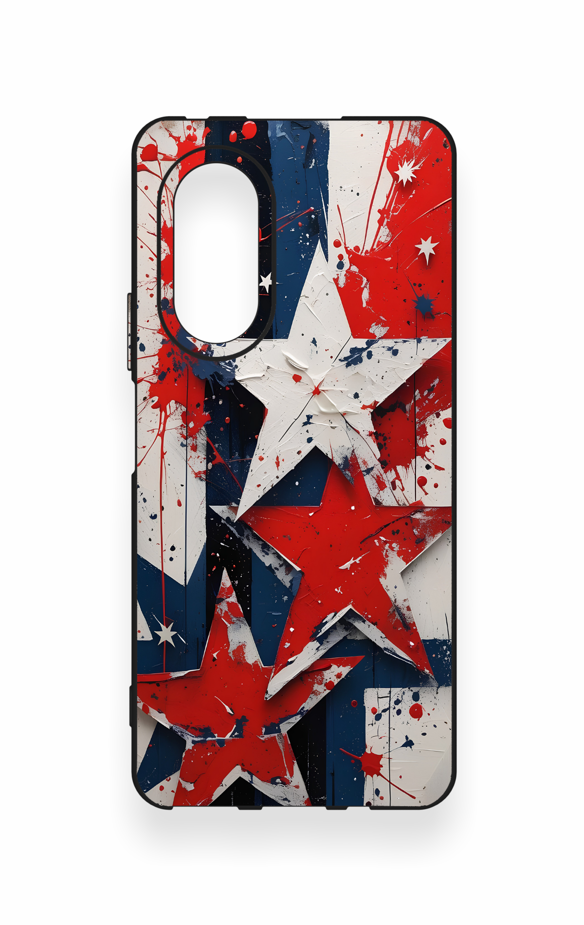Huawei Nova 9Se Uyumlu Star Flag Desenli Silikon Kılıf