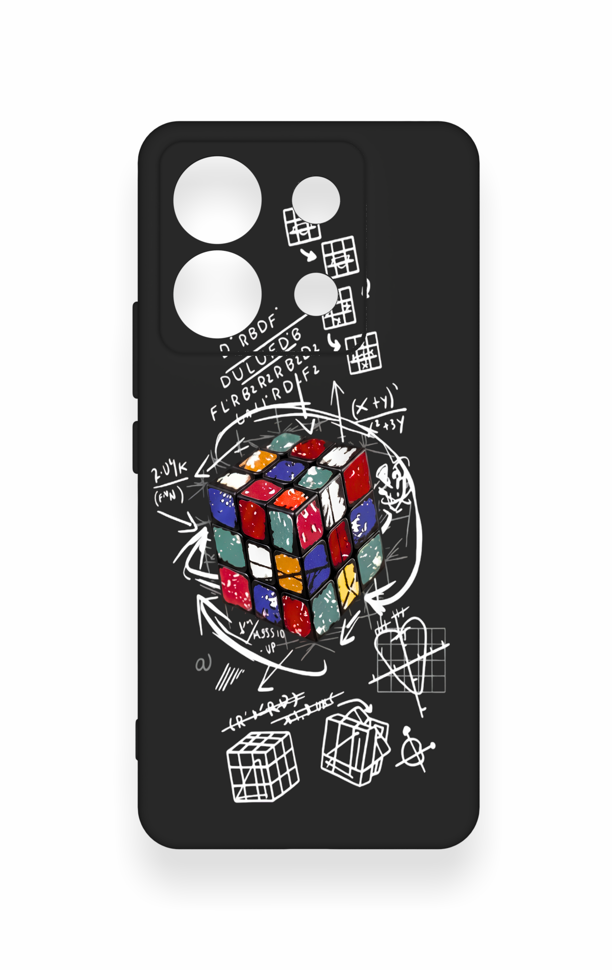 Redmi Note 13 Pro 5G Uyumlu Rubik Küb Desenli Silikon Kılıf