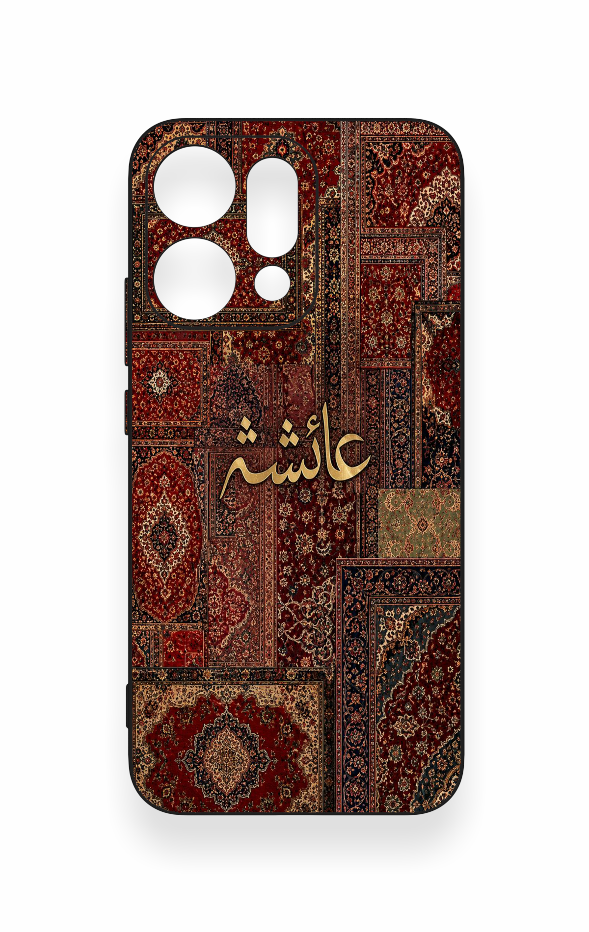 Oppo Reno 14 Uyumlu Vintage Halı Desenli Silikon Kılıf