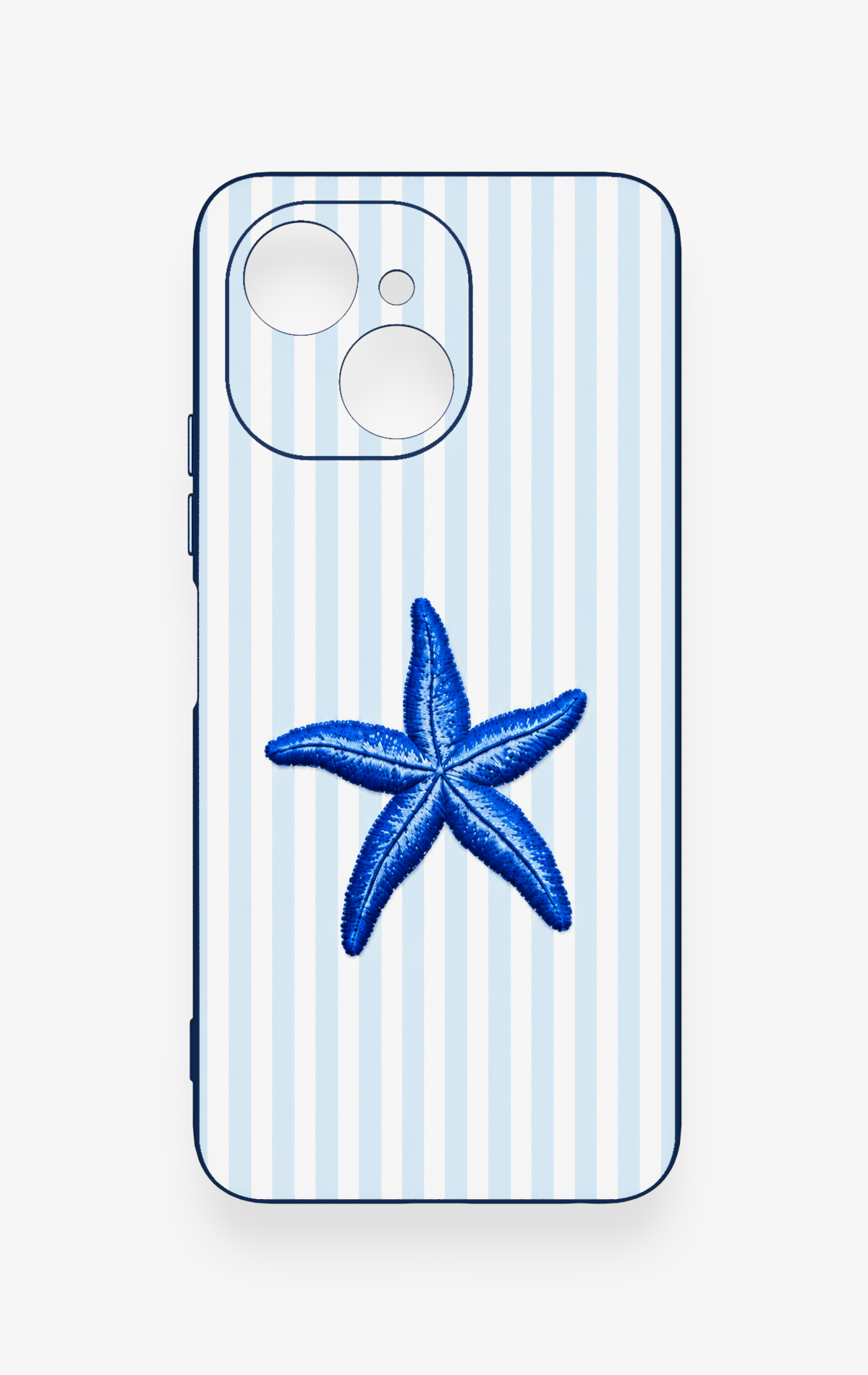 Tecno Spark 40C Uyumlu Mavi Deniz Yıldızı Desenli Silikon Kılıf