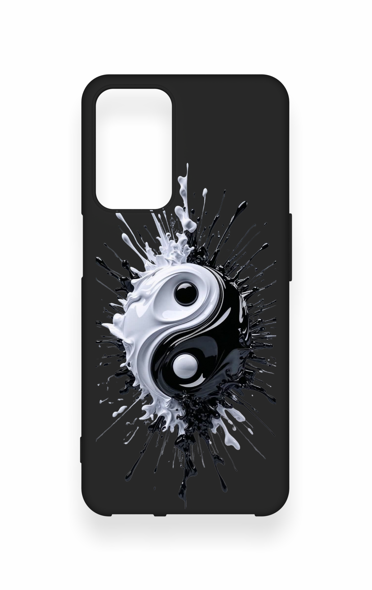 Oppo A16 Uyumlu İyi ve Kötü Desenli Silikon Kılıf