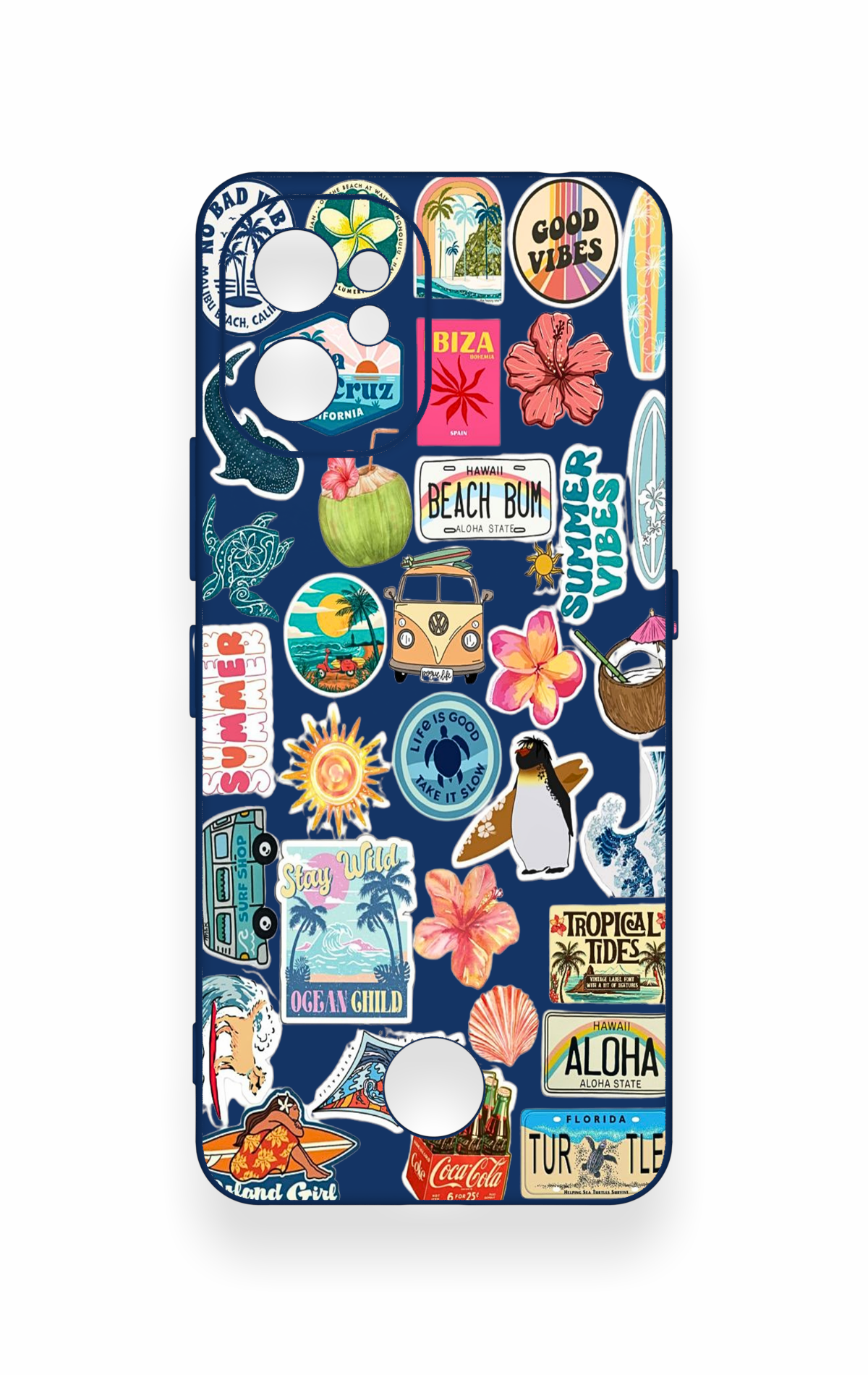 Reeder S19 Max Pro Uyumlu Summer Vibes Desenli Silikon Kılıf