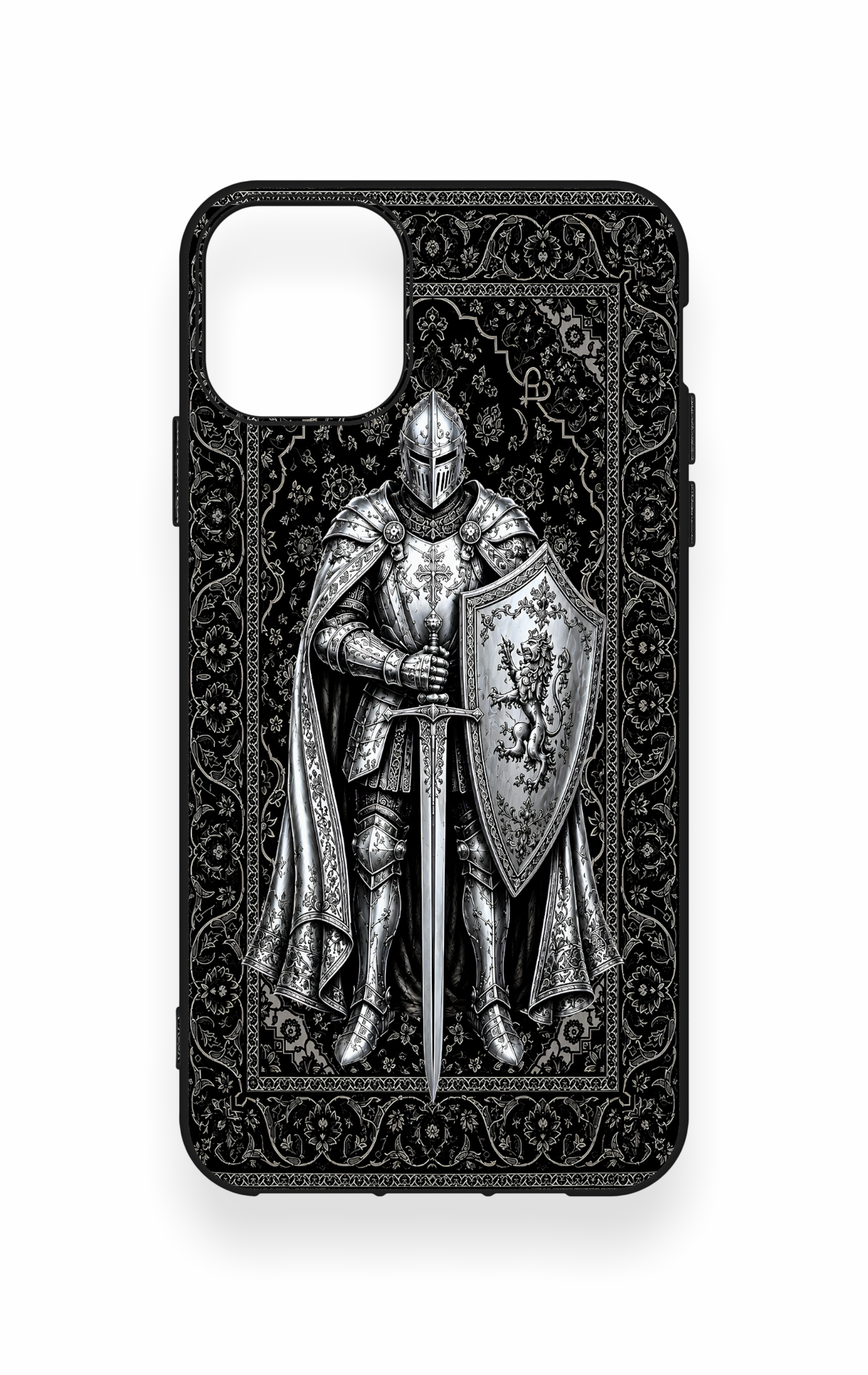 iPhone 11 Pro Max Uyumlu Şövalye Desenli Silikon Kılıf