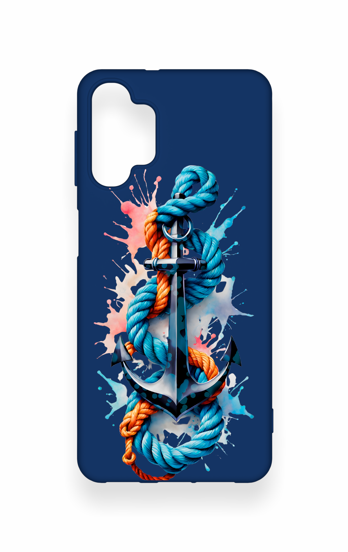 Samsung A32 Uyumlu Anchor Desenli Silikon Kılıf