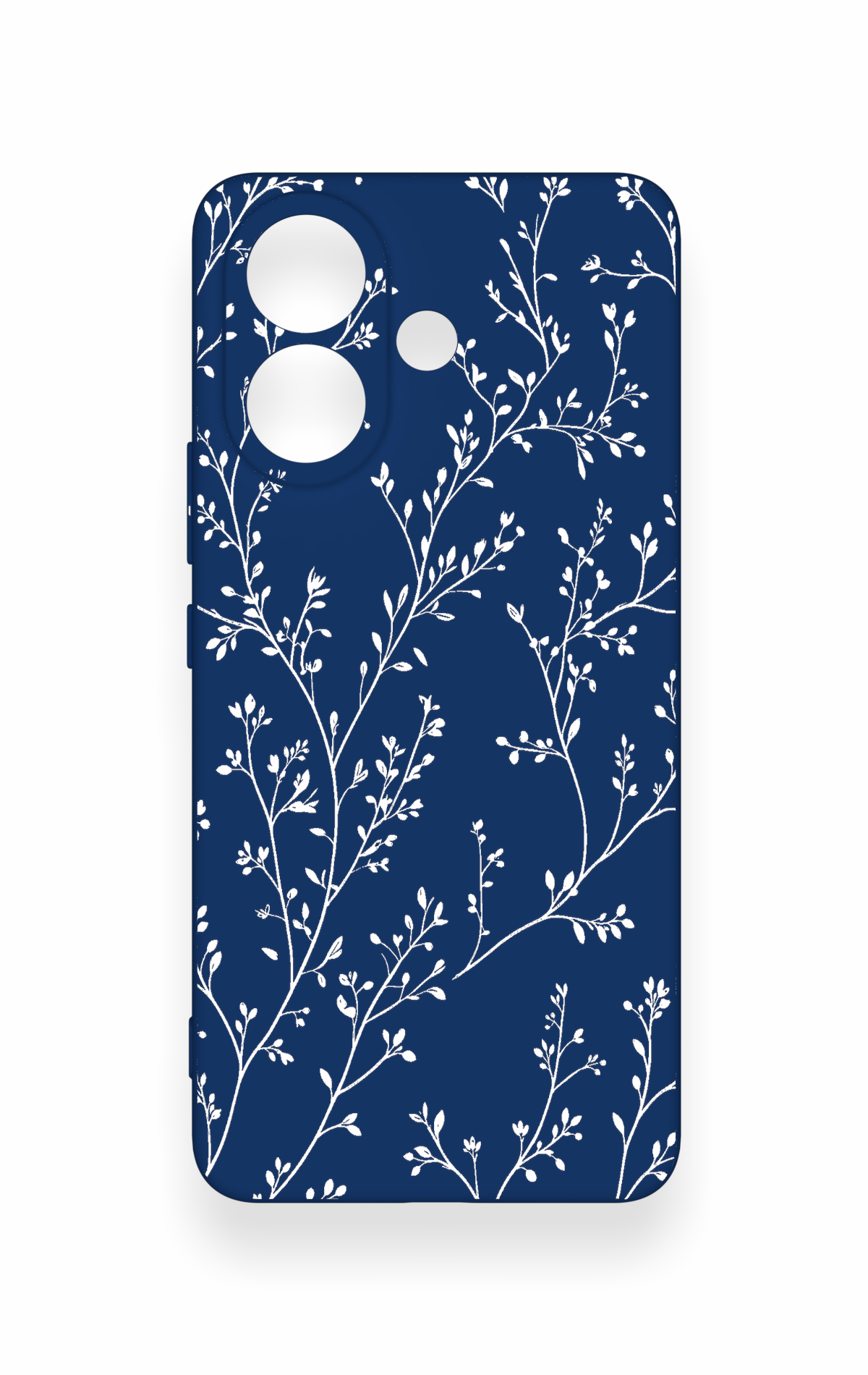 Vivo V60 Lite Uyumlu İnce Yaprak Dalı Desenli Silikon Kılıf