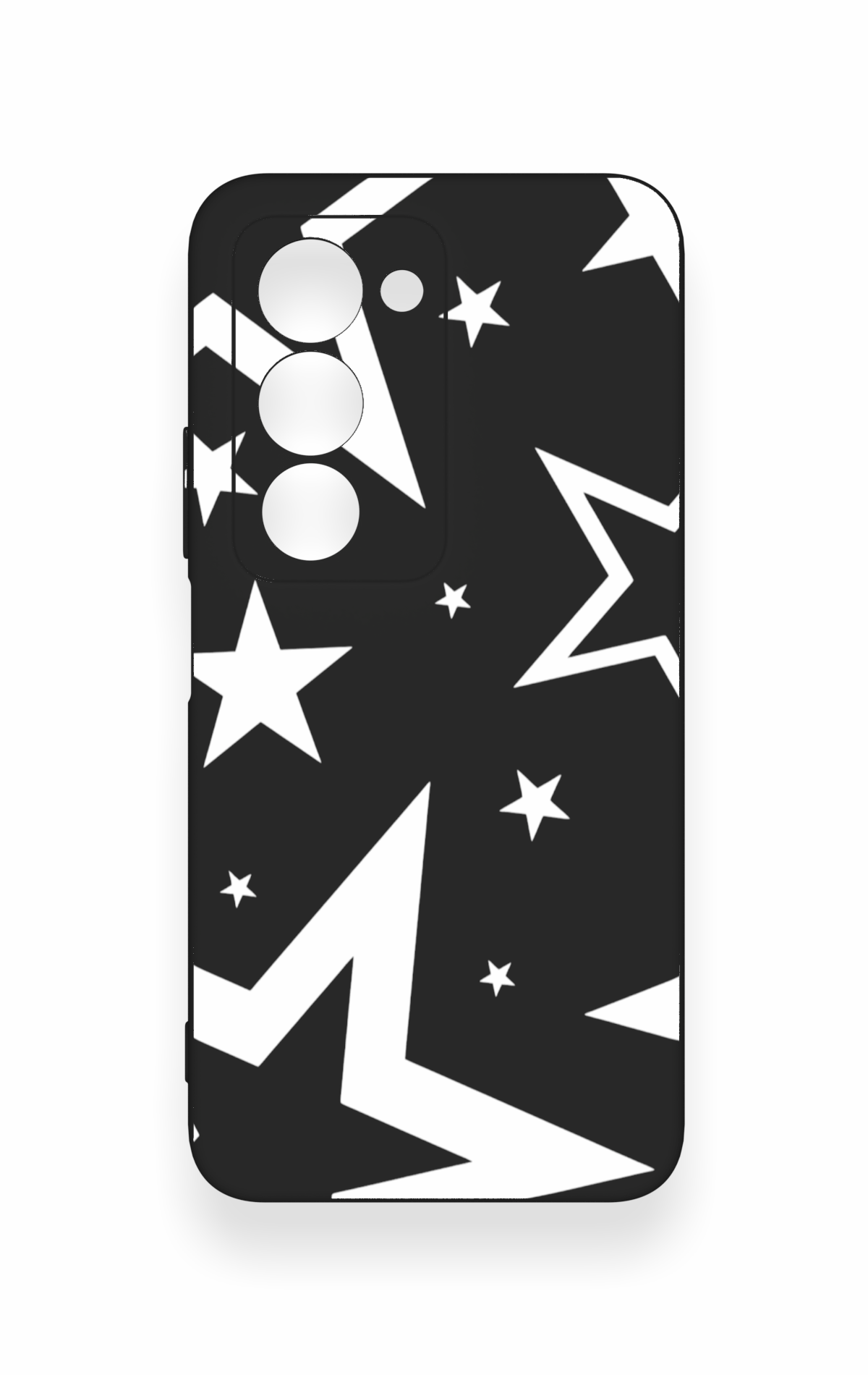 Redmi 15 5G Uyumlu Siyah Mega Star Desenli Silikon Kılıf