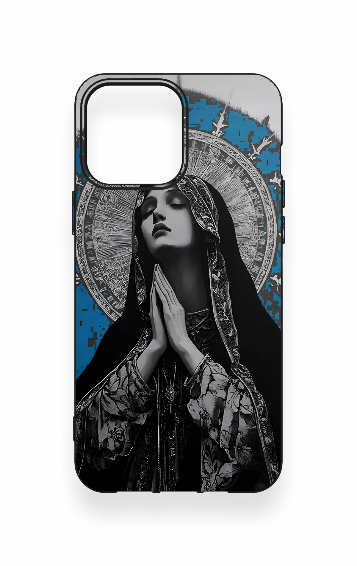 iPhone 13 Pro Max Uyumlu Rahibe Desenli Silikon Kılıf