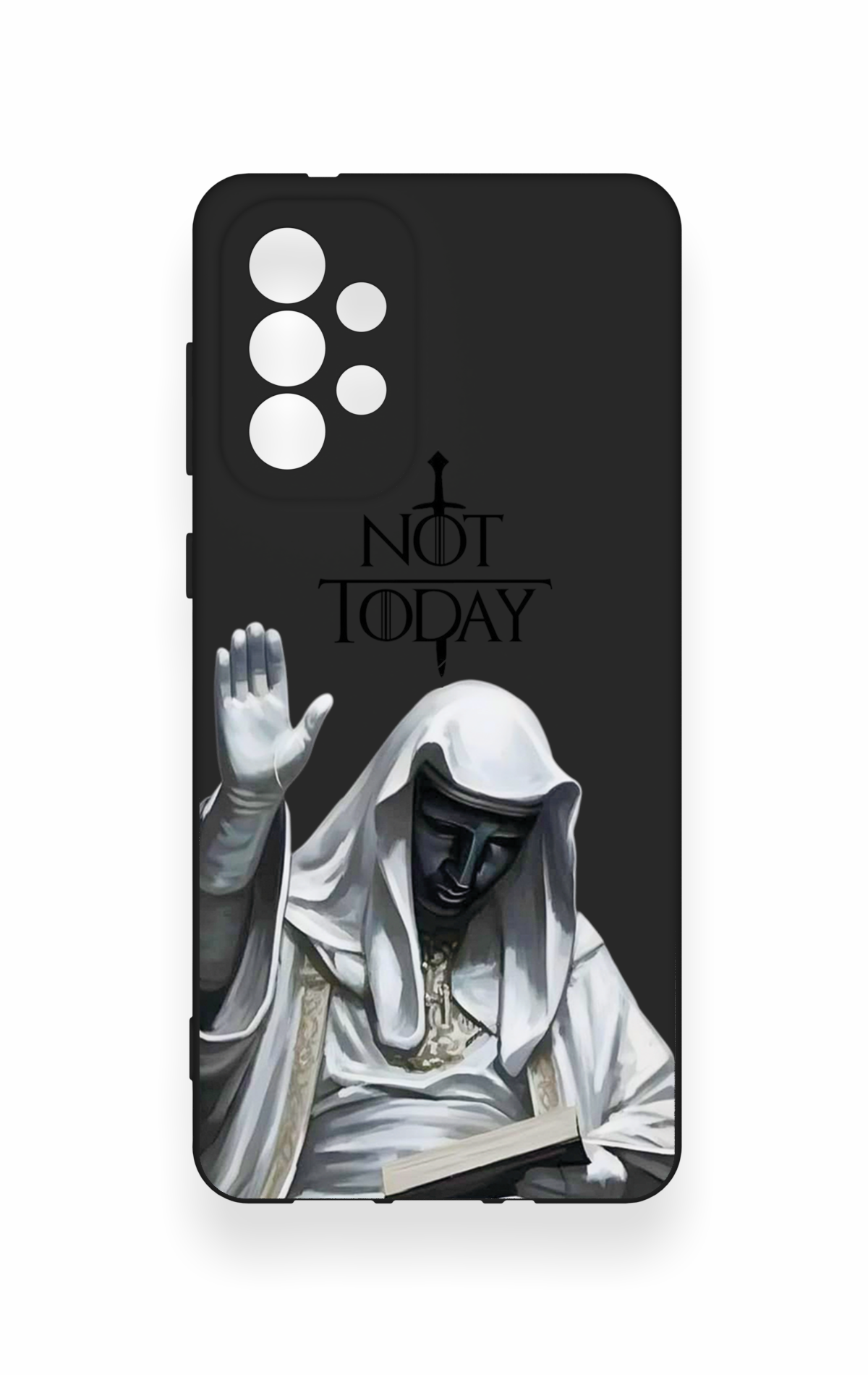 Samsung-A73 Uyumlu Not Today Desenli Silikon Kılıf