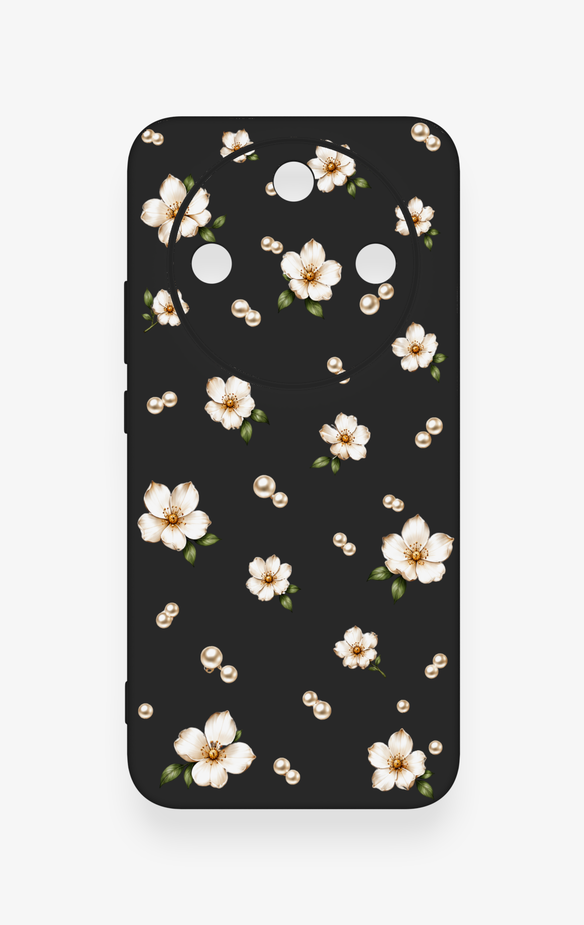 Honor Magic 8 Lite Uyumlu İnci Papatya Desenli Silikon Kılıf