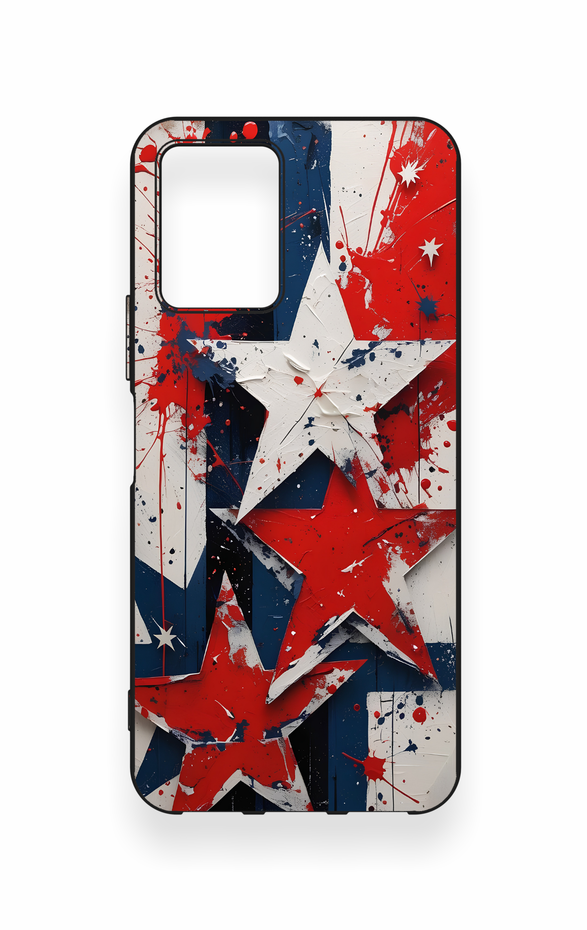 Vivo Y33S Uyumlu Star Flag Desenli Silikon Kılıf