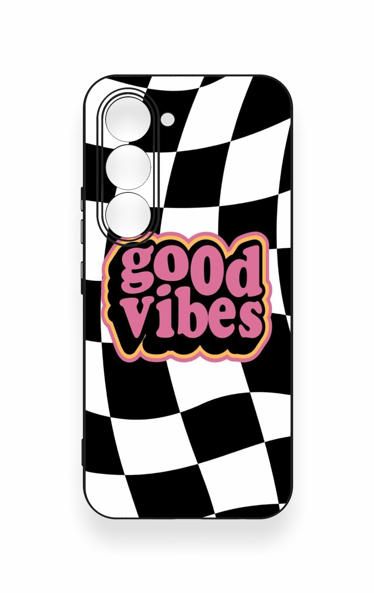 Tecno Spark 40 Pro Uyumlu Black Good Vibes Desenli Silikon Kılıf