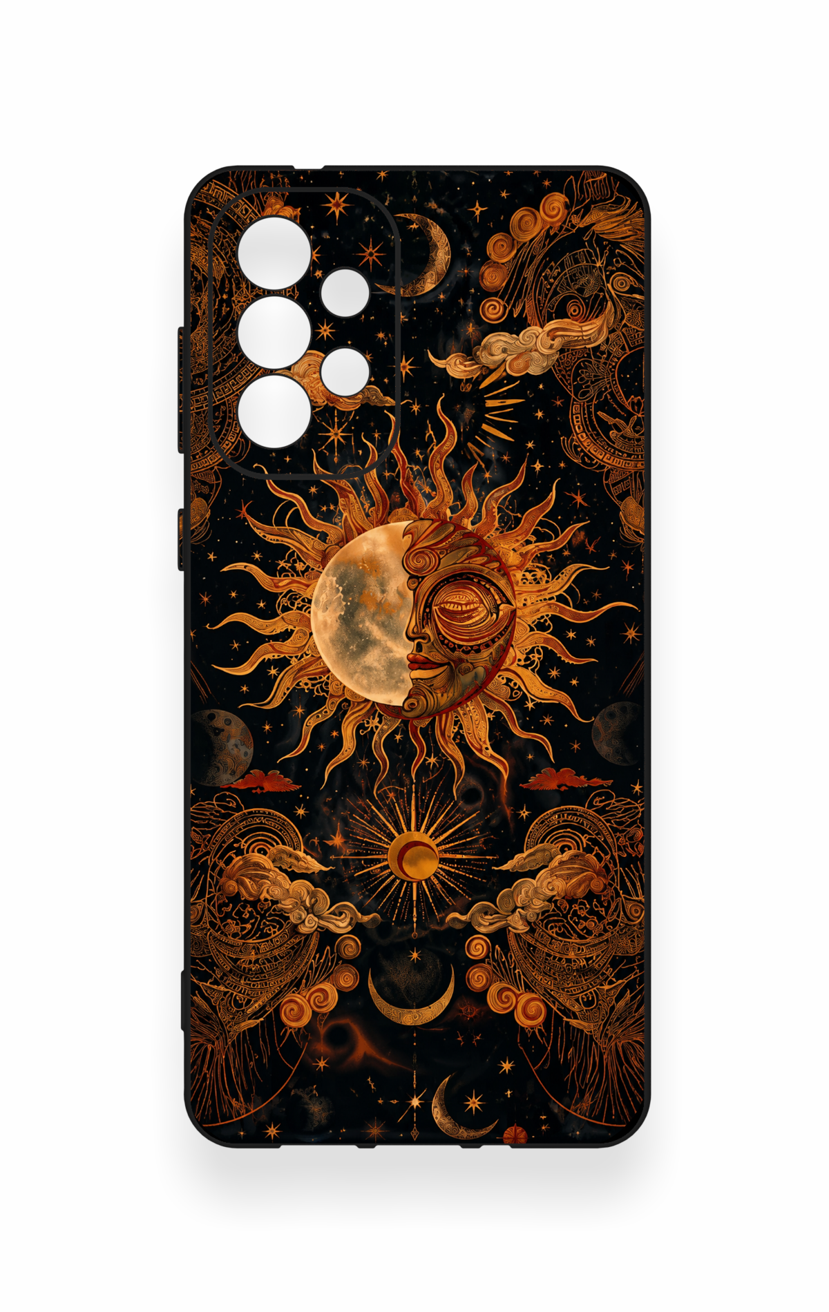 Samsung-A73 Uyumlu Mistik Güneş Desenli Silikon Kılıf