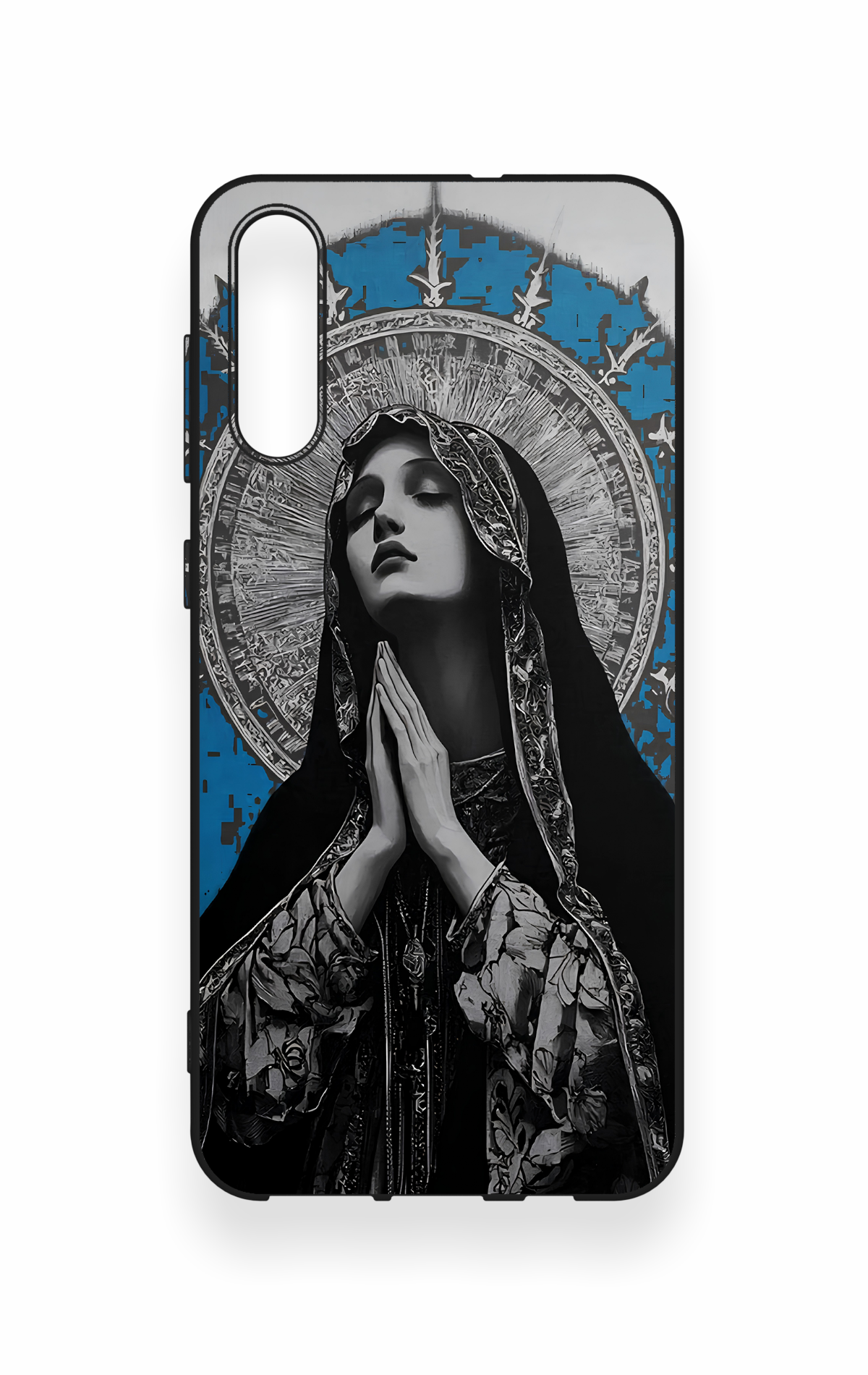 Samsung A50 Uyumlu Rahibe Desenli Silikon Kılıf
