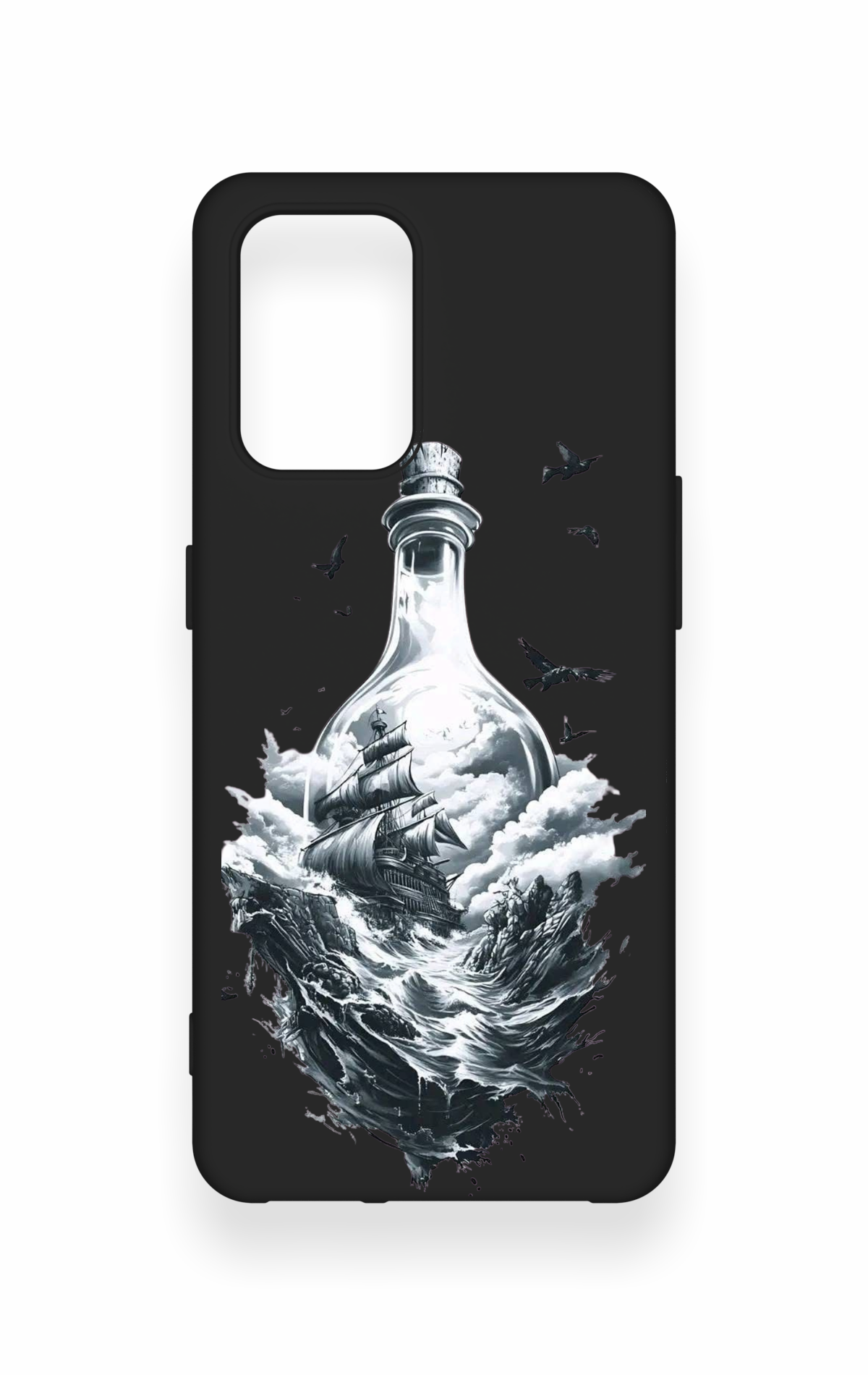Oppo-A74 Uyumlu Secret Sea Desenli Silikon Kılıf