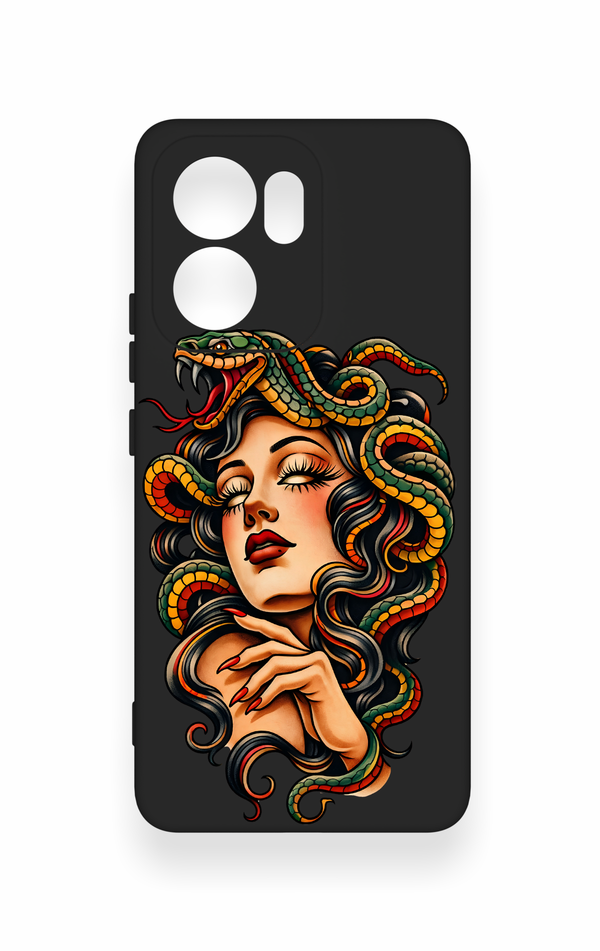 Oppo Reno 13F Uyumlu Medusa Desenli Silikon Kılıf