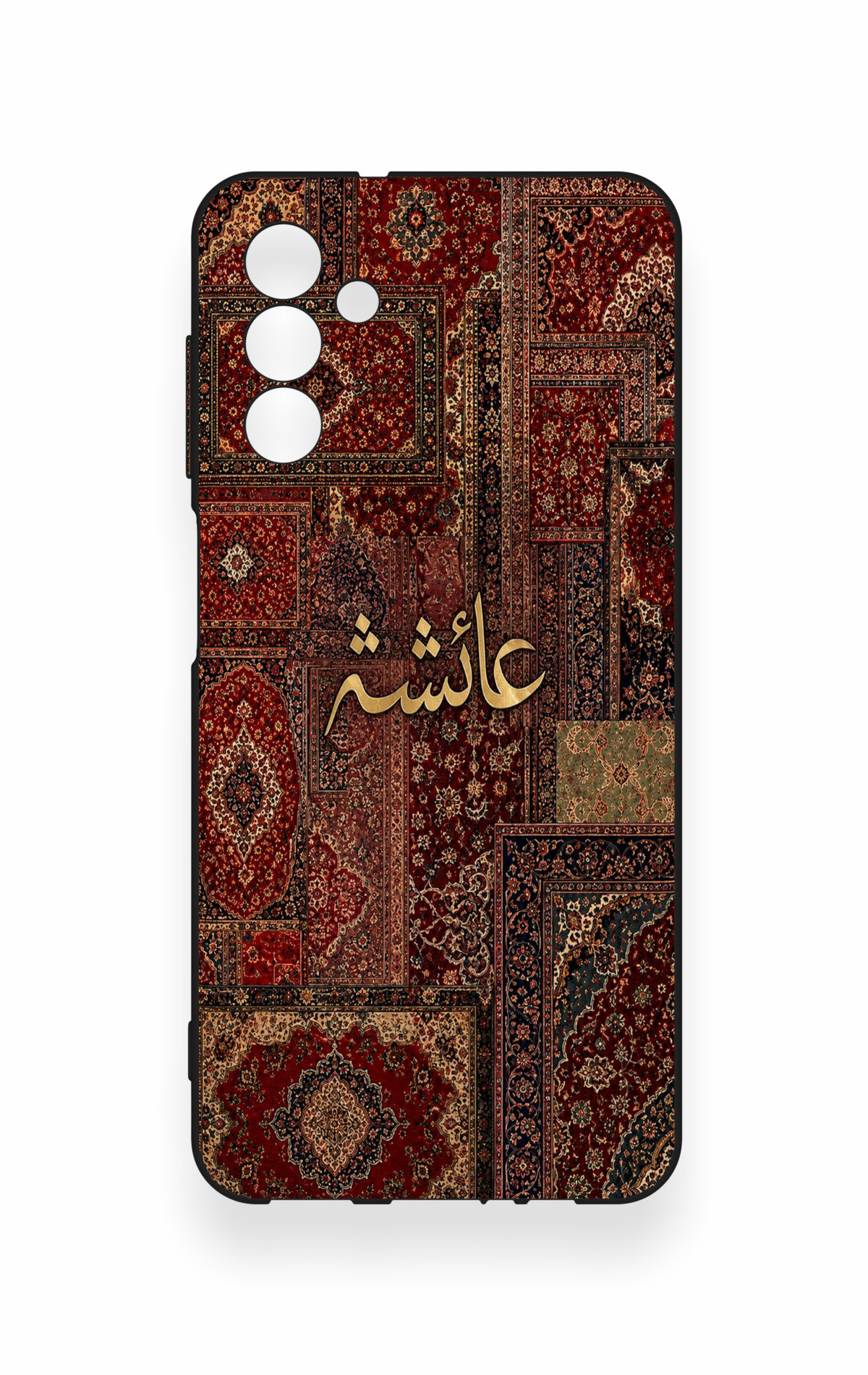 Samsung A04S Uyumlu Vintage Halı Desenli Silikon Kılıf