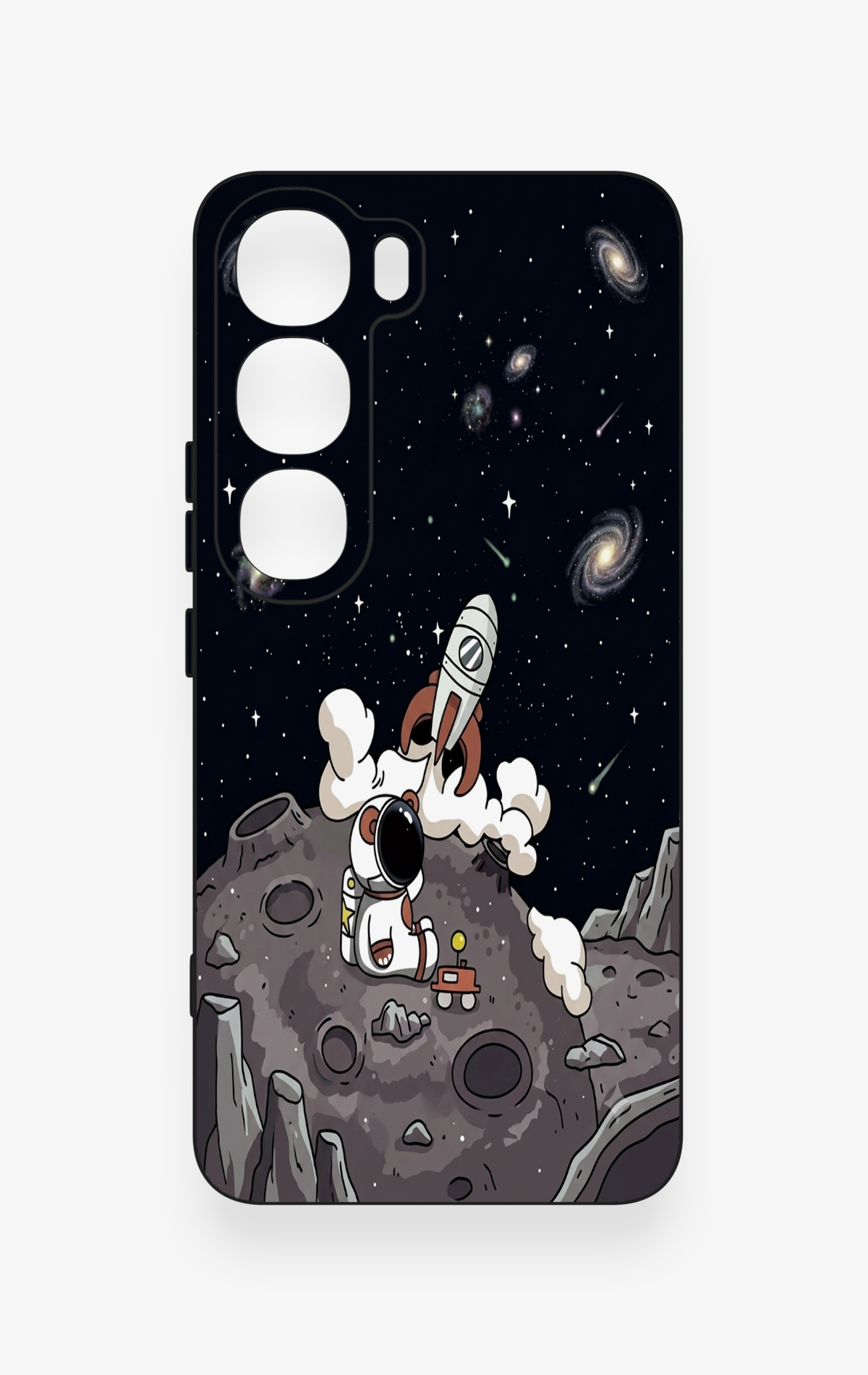 Vivo V40 Lite 5G Uyumlu Uzay Astronot Desenli Silikon Kılıf