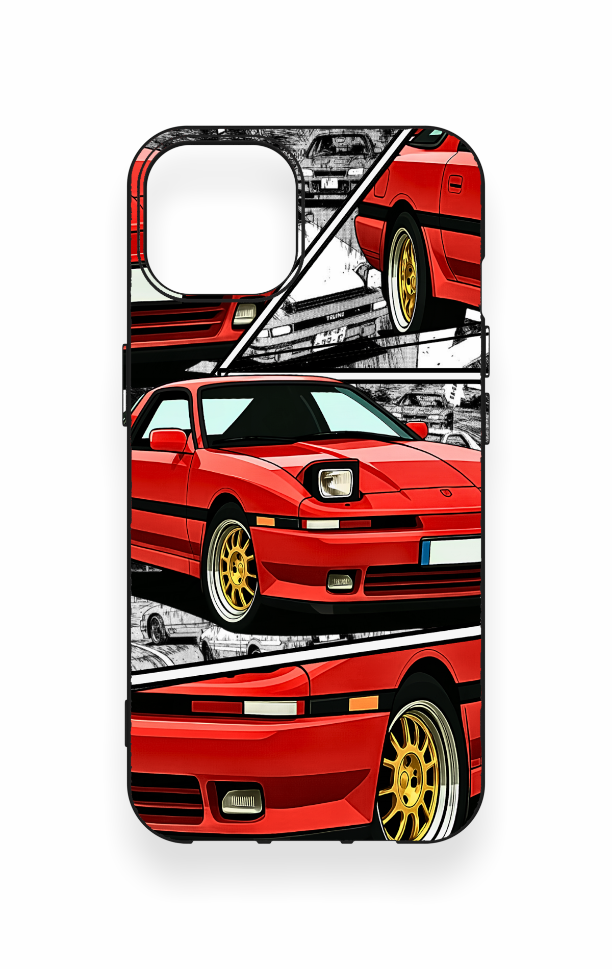 iPhone 14 Uyumlu Kırmızı Supra Desenli Silikon Kılıf