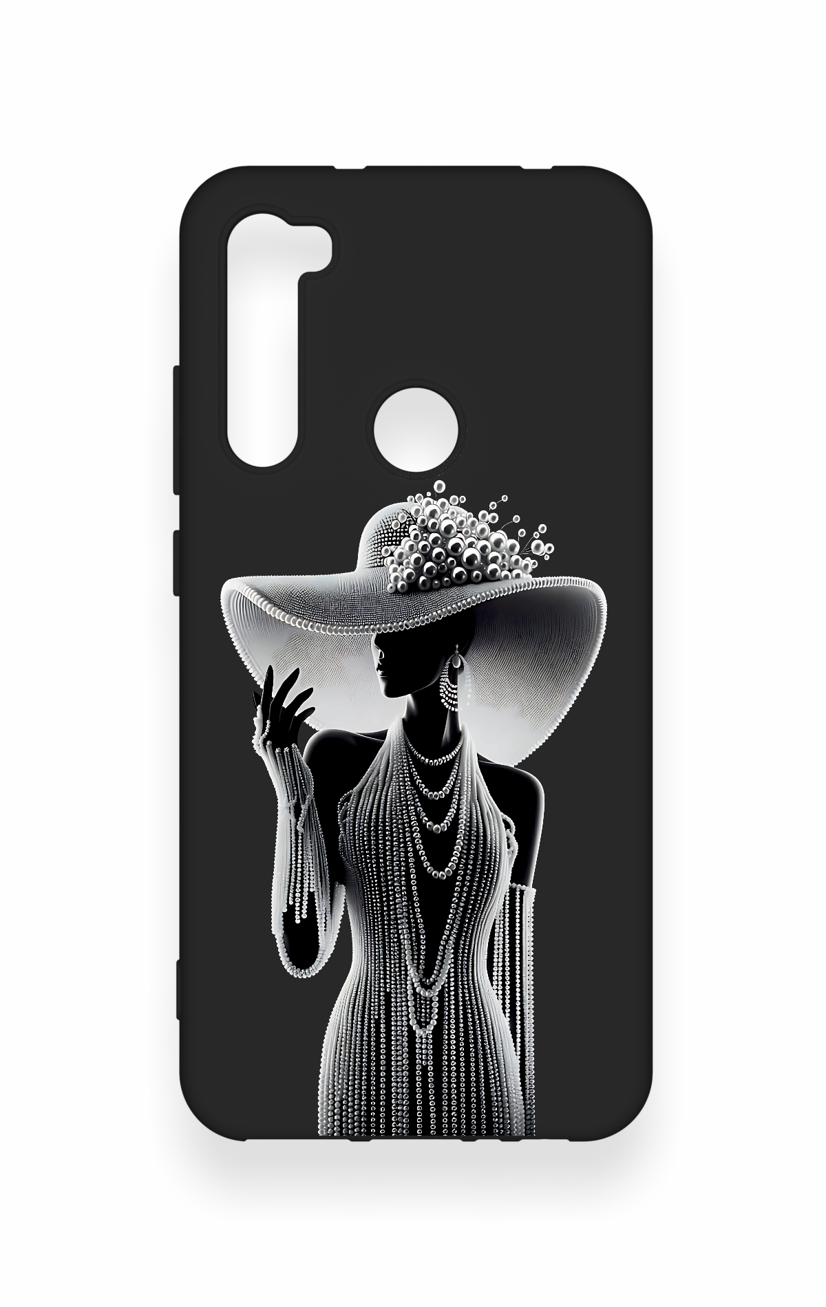 Redmi Note 8 Uyumlu Lady Desenli Silikon Kılıf