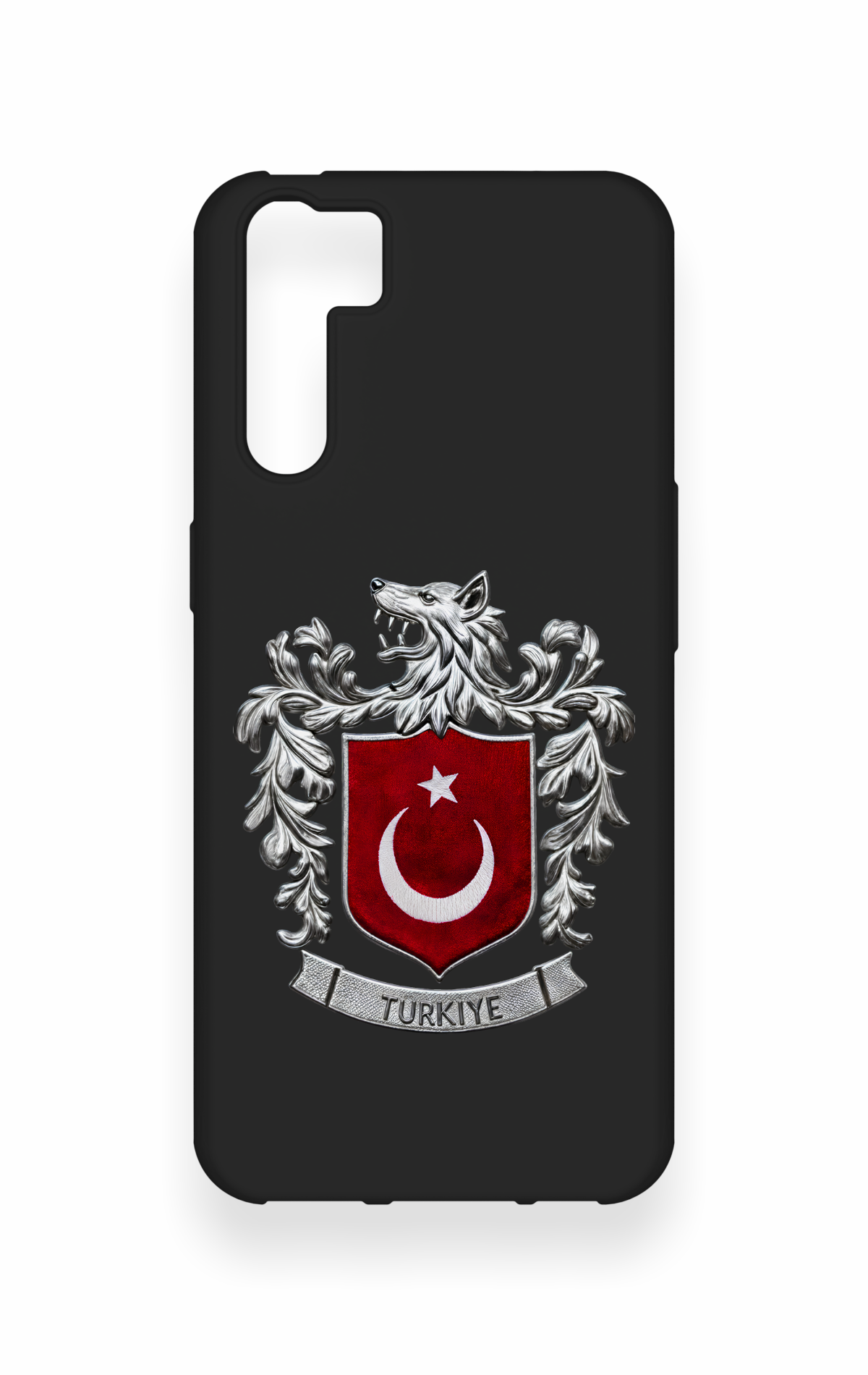 Oppo A91 Uyumlu Türk Arma Desenli Silikon Kılıf