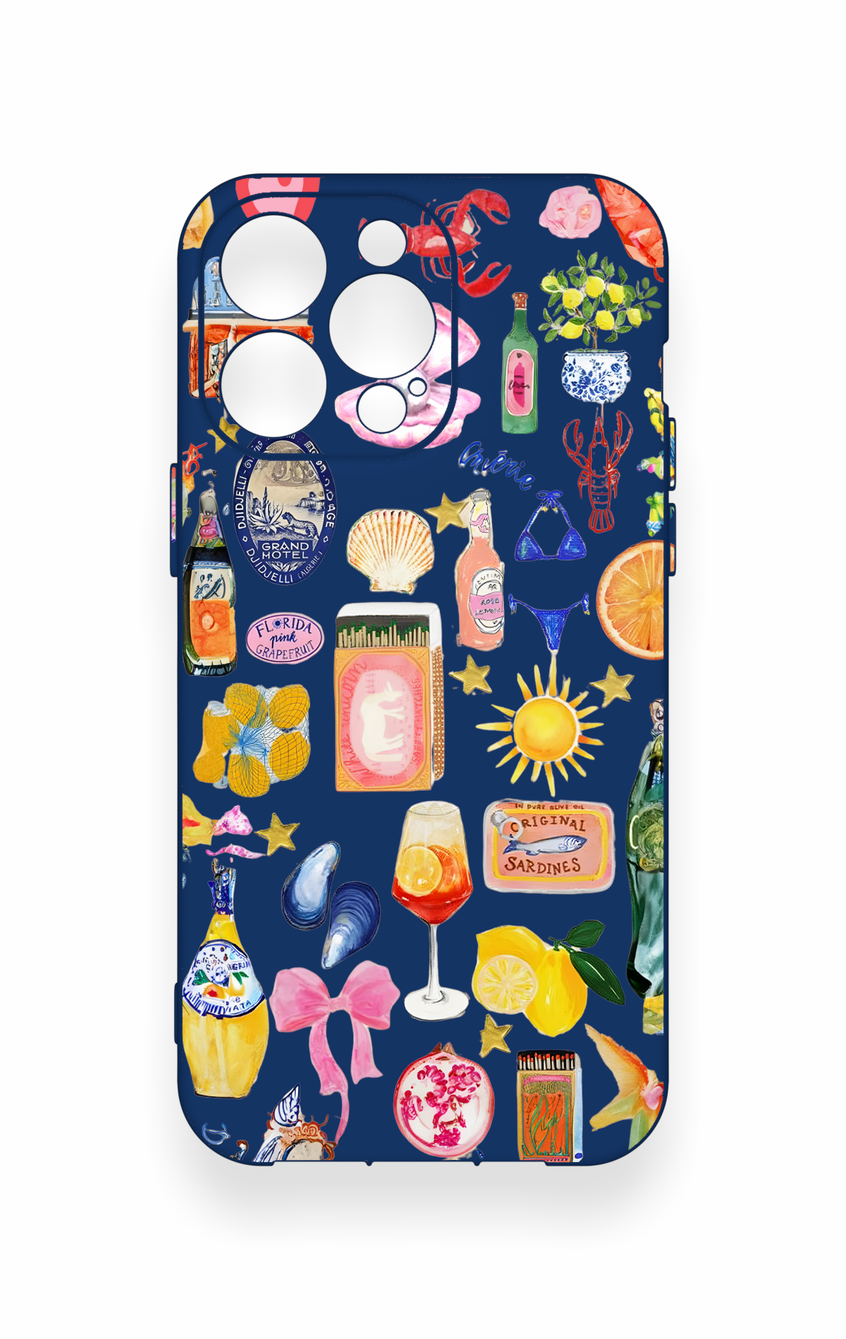 iPhone 14 Pro Max Uyumlu Summer Desenli Silikon Kılıf
