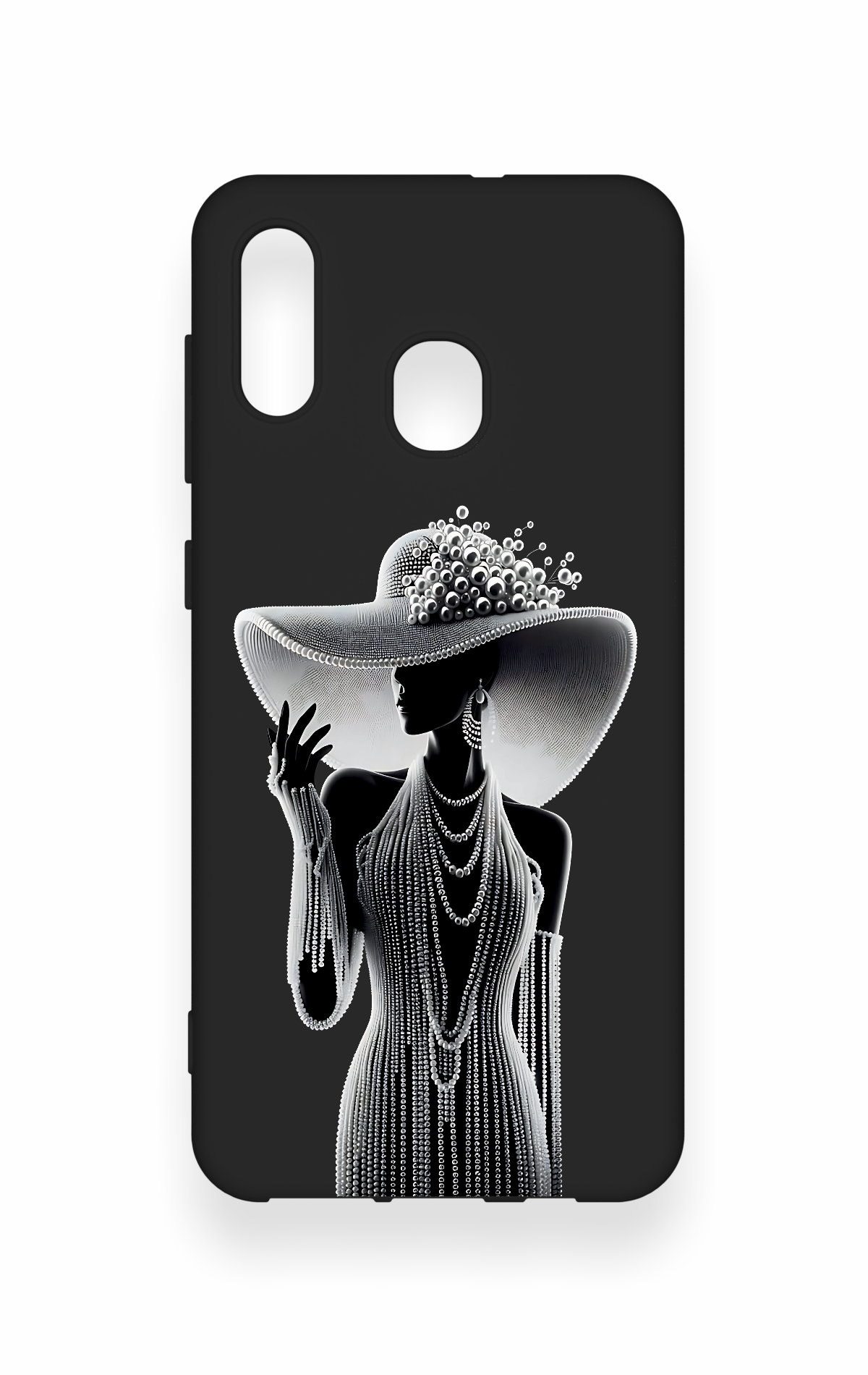 Samsung A20-A30 Uyumlu Lady Desenli Silikon Kılıf