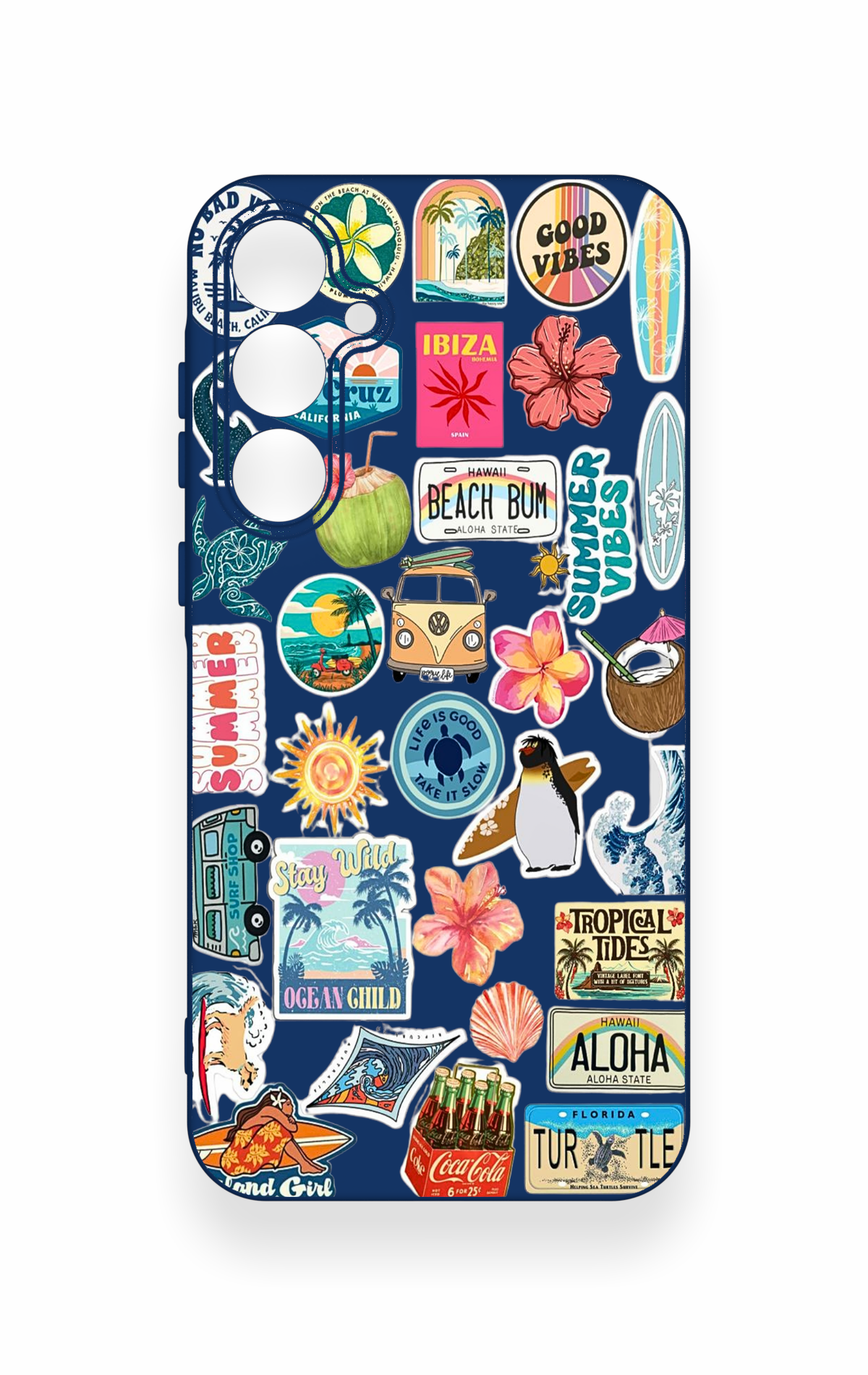 Samsung A35 Uyumlu Summer Vibes Desenli Silikon Kılıf