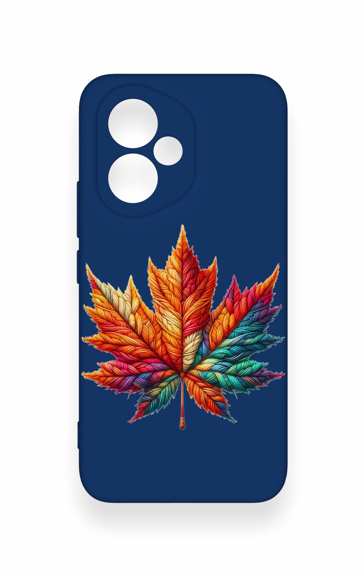 Honor 400 Uyumlu Renkli Yaprak Desenli Silikon Kılıf