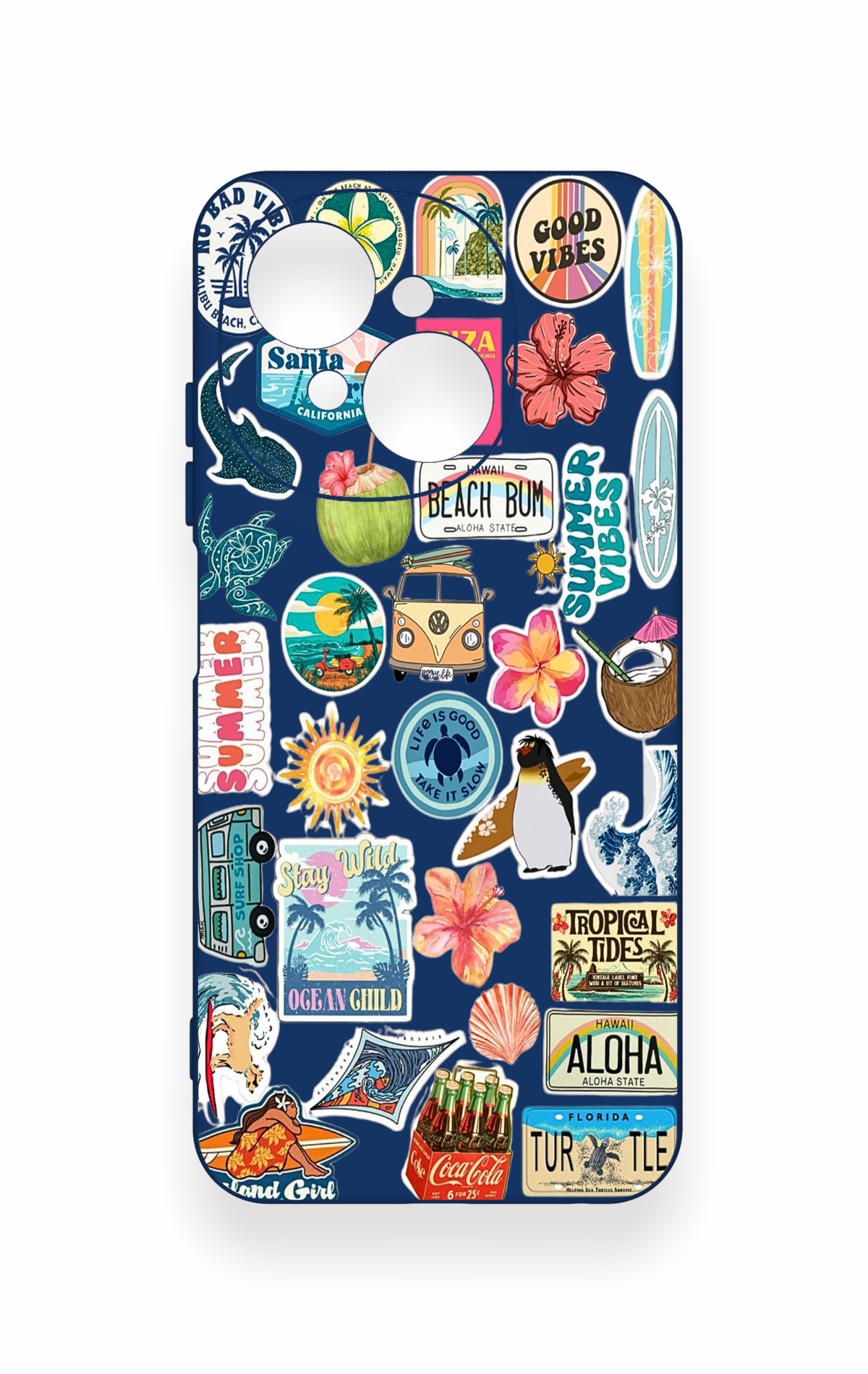 Tecno Spark Go1 Uyumlu Summer Vibes Desenli Silikon Kılıf