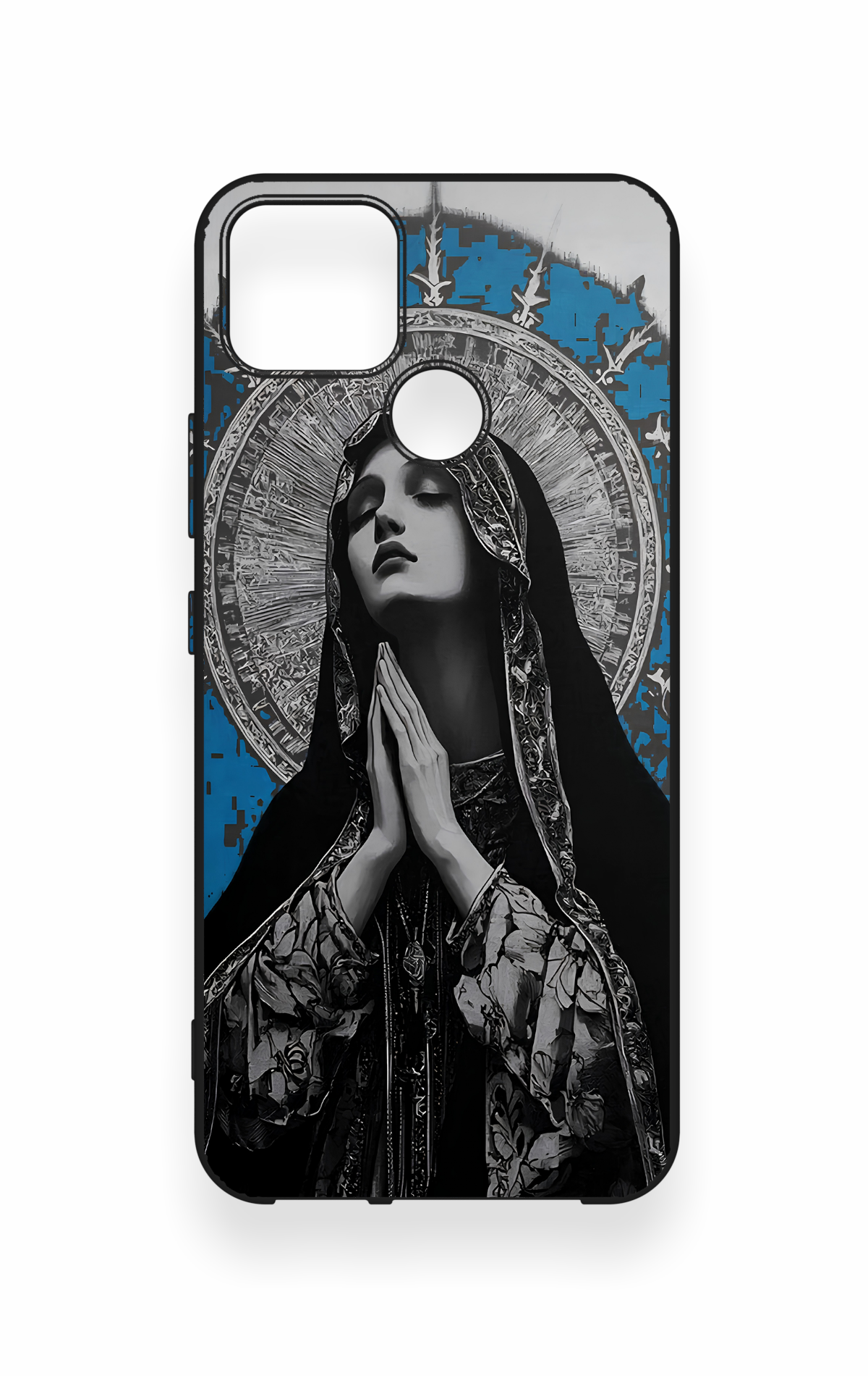 Realme C25 Uyumlu Rahibe Desenli Silikon Kılıf