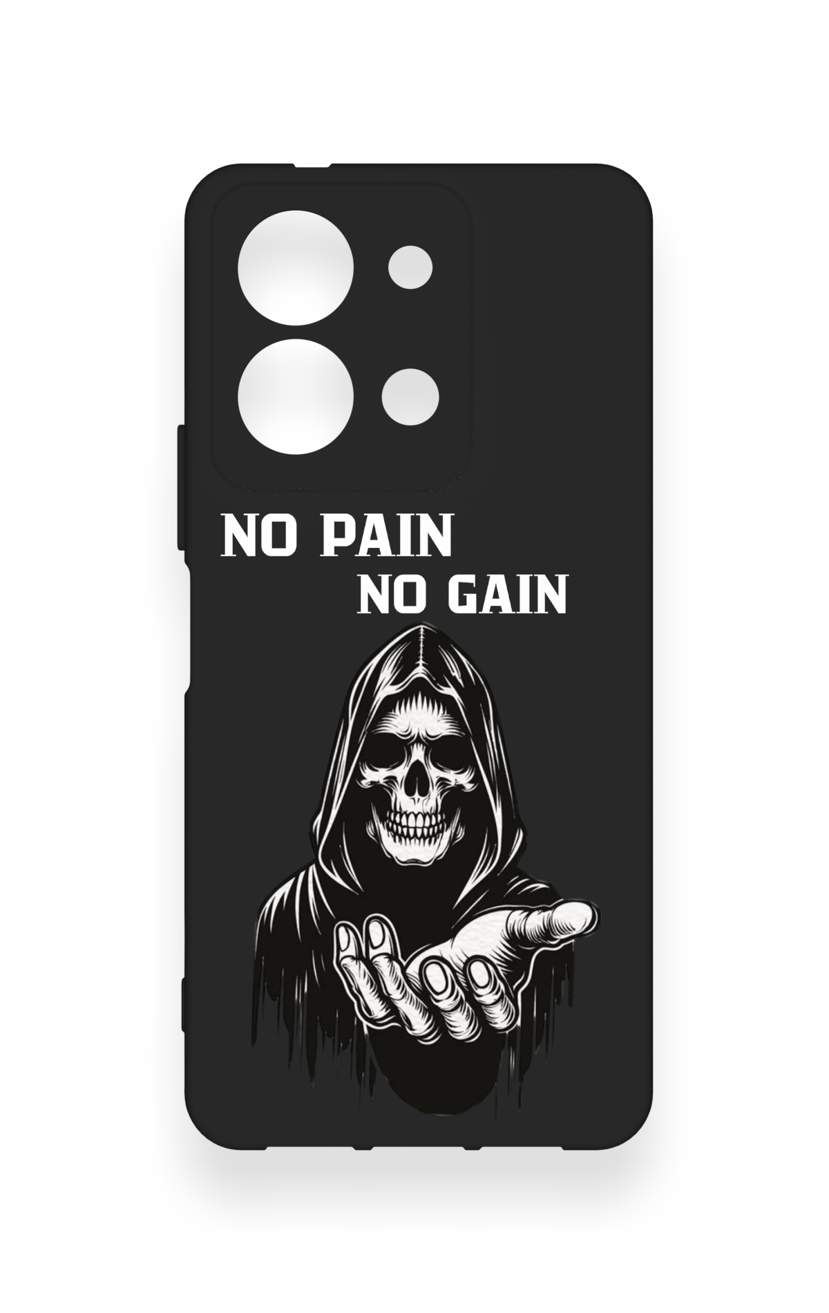 Vivo Y36 Uyumlu No Pain No Gain Desenli Silikon Kılıf