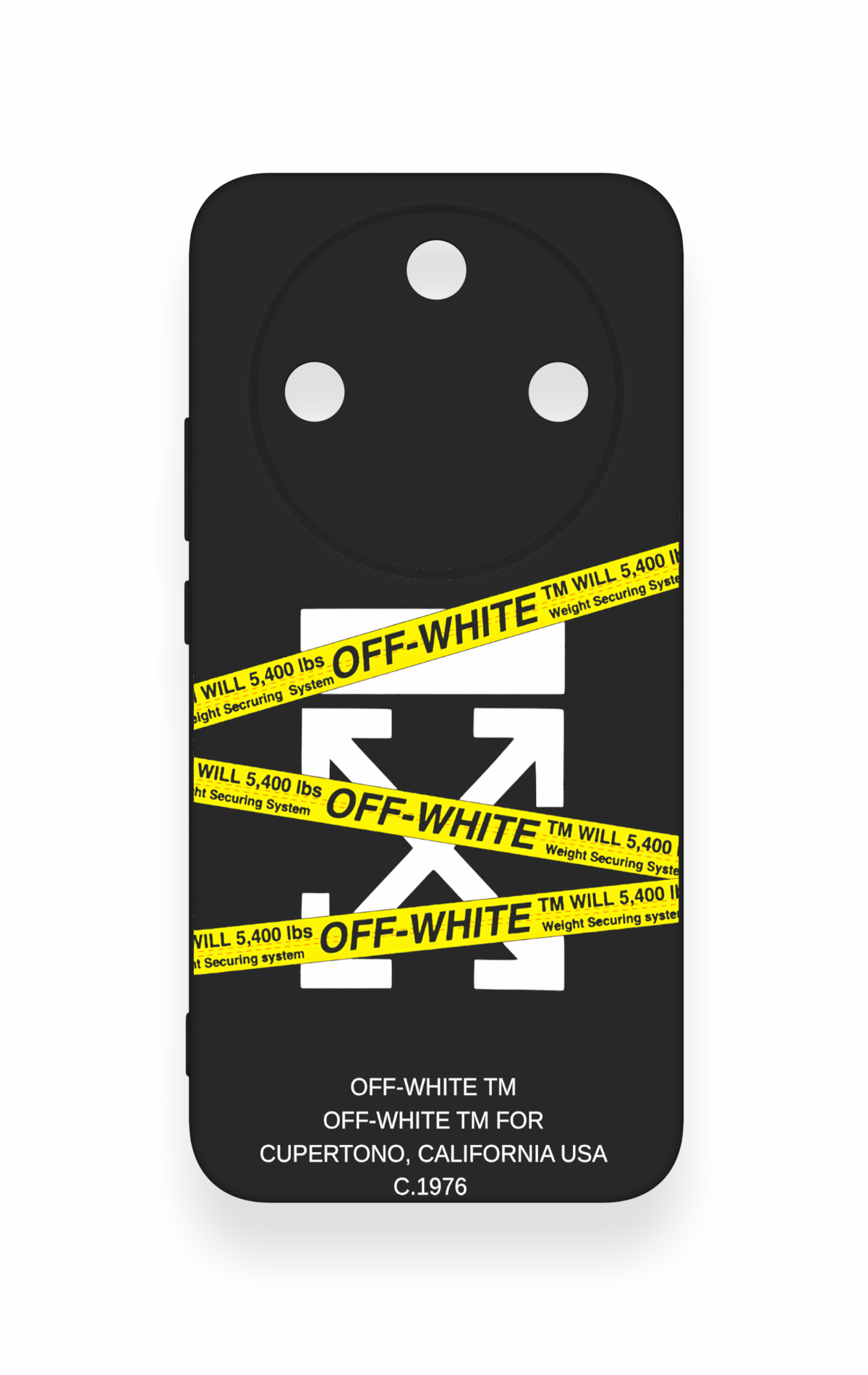 Honor Magic 8 Lite Uyumlu Off White Desenli Silikon Kılıf