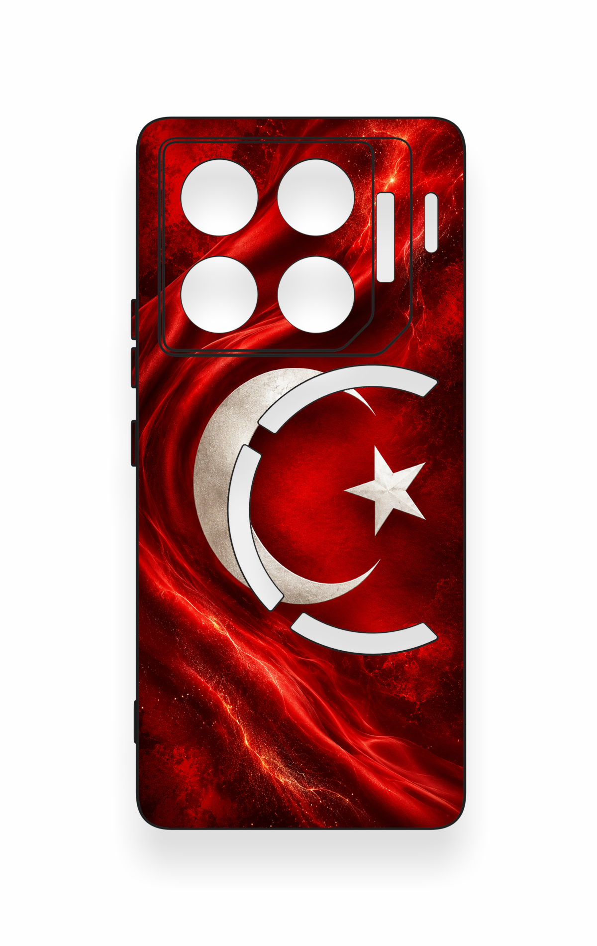 İnfinix Gt 20 Pro Uyumlu Türk Bayrağı Desenli Silikon Kılıf