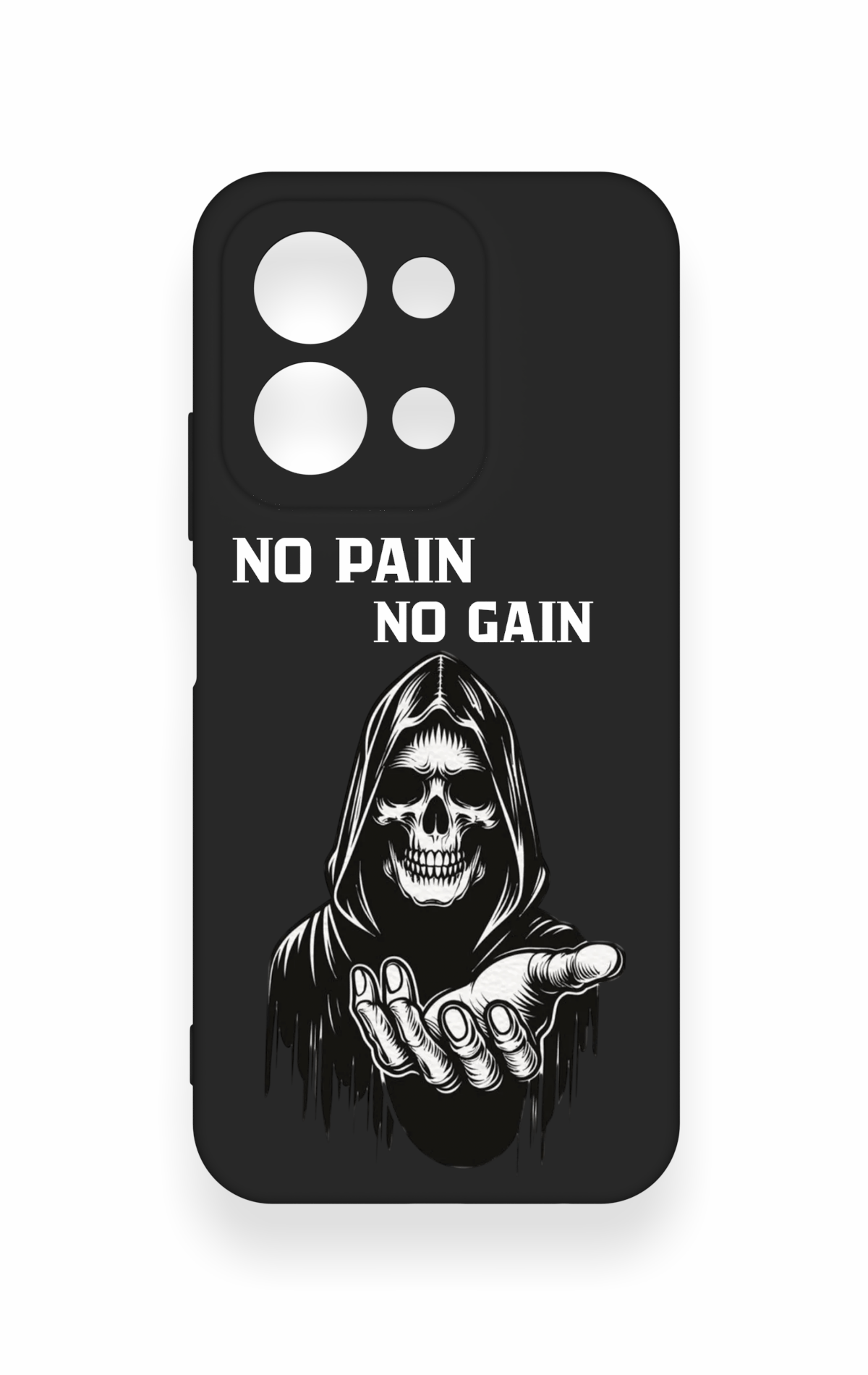 Redmi 15C 4G Uyumlu No Pain No Gain Desenli Silikon Kılıf