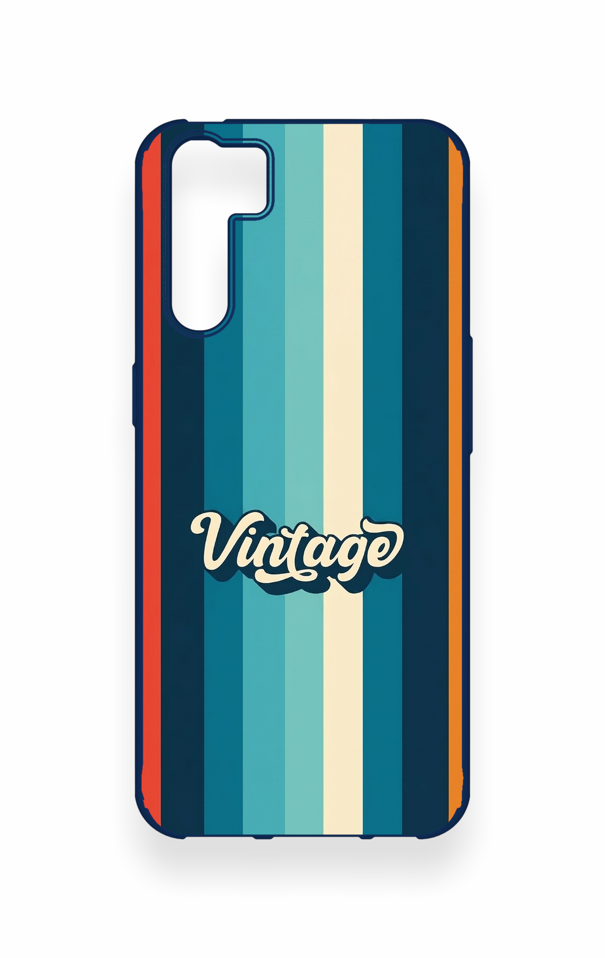 Oppo A91 Uyumlu Vintage Desenli Silikon Kılıf