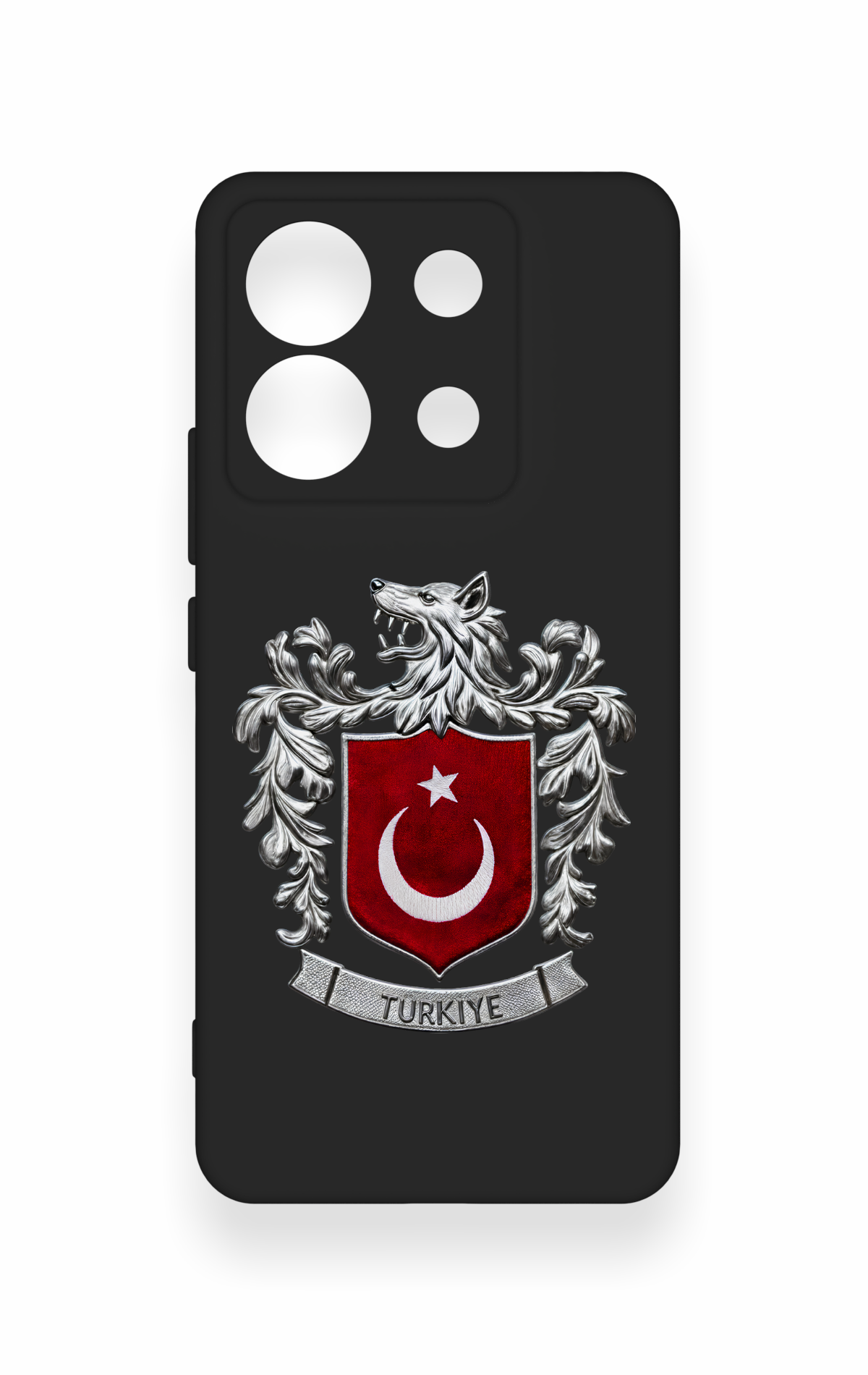 Redmi Note 13 Pro 5G Uyumlu Türk Arma Desenli Silikon Kılıf