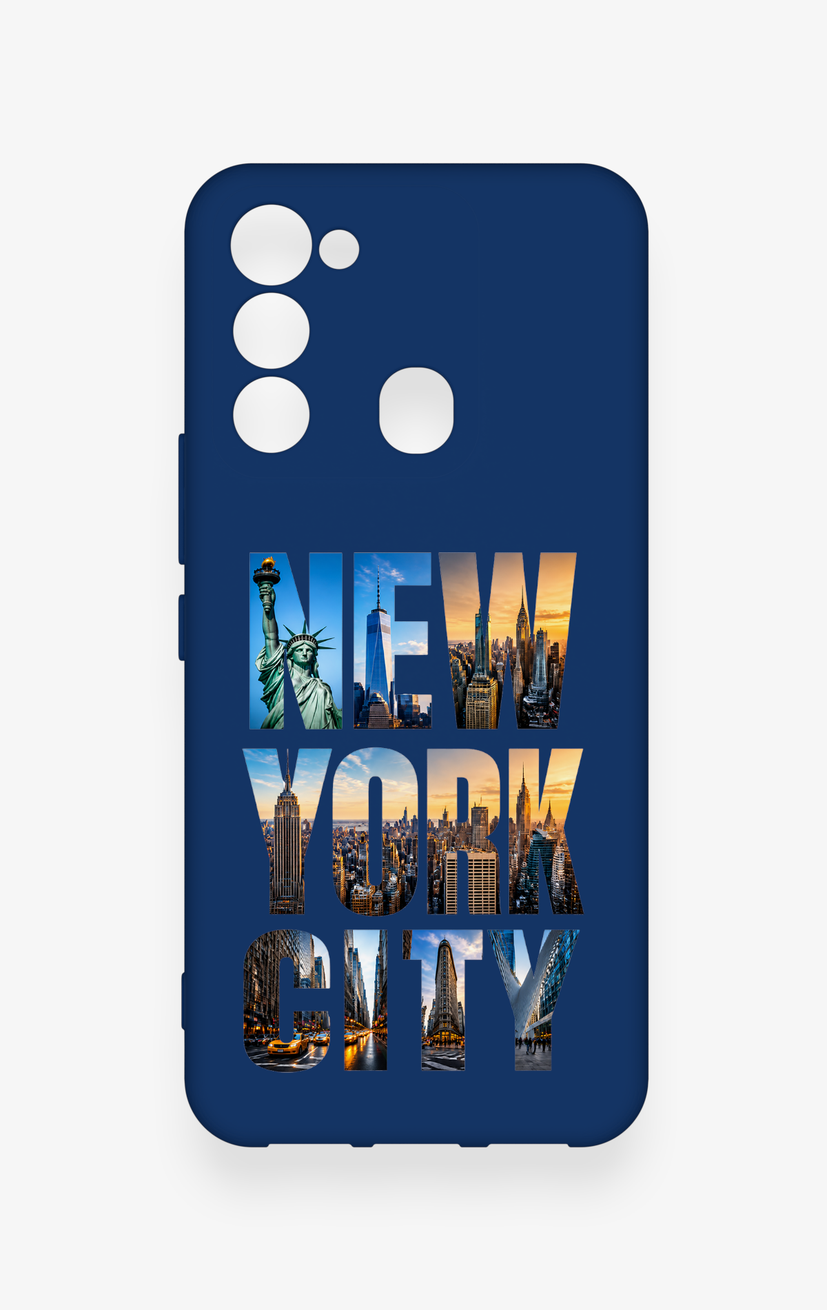 Tecno Spark 8C Uyumlu New York City Desenli Silikon Kılıf