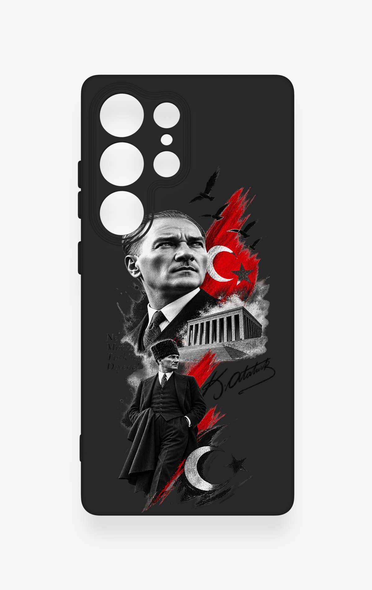 Samsung S25 Ultra Uyumlu Atatürk Anıtkabir Desenli Silikon Kılıf